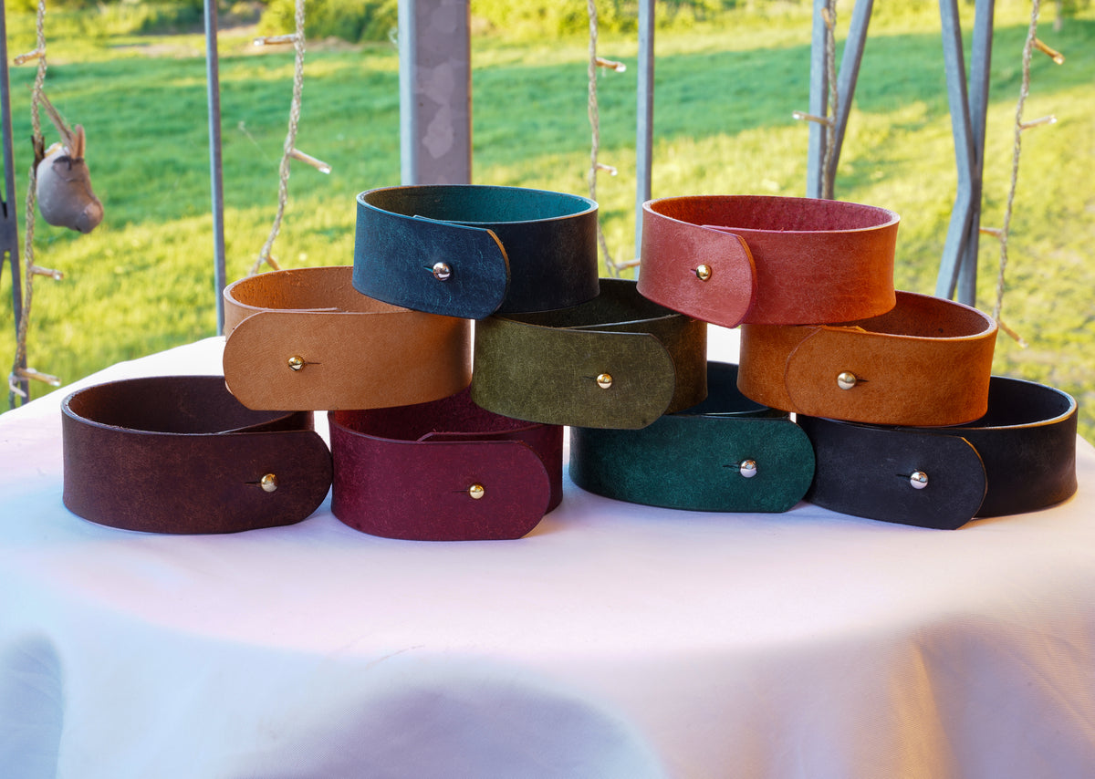 Attaches de rideaux en cuir faites à la main | Cuir tanné végétal | 20-30cm | Sans perçage | Embrasses de rideaux | Remise sur quantité jusqu'à 20%