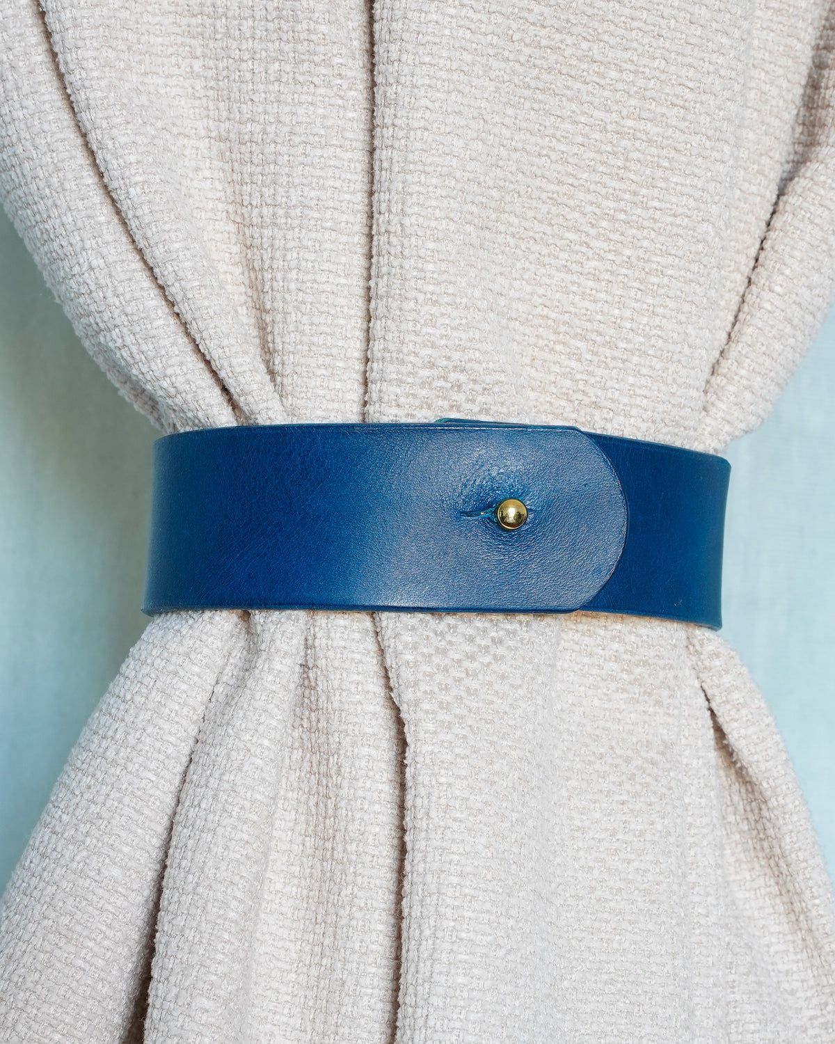 Handmade Leder Raffhalter | Gardinenhalter Vorhangband | Buttero-Leder