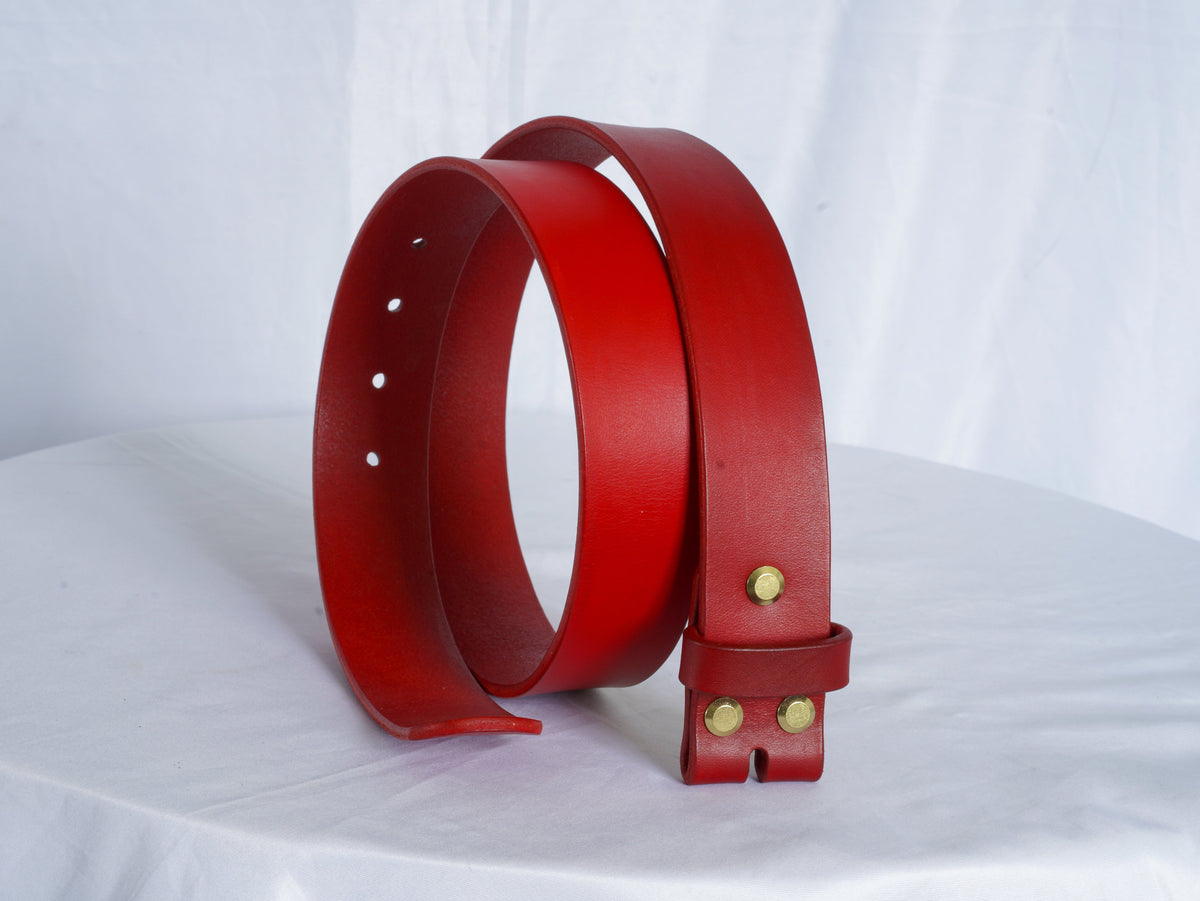 Belt strap without buckle | Vegetable-tanned leather | Handmade leather belt blank | Belt blank 2-4cm