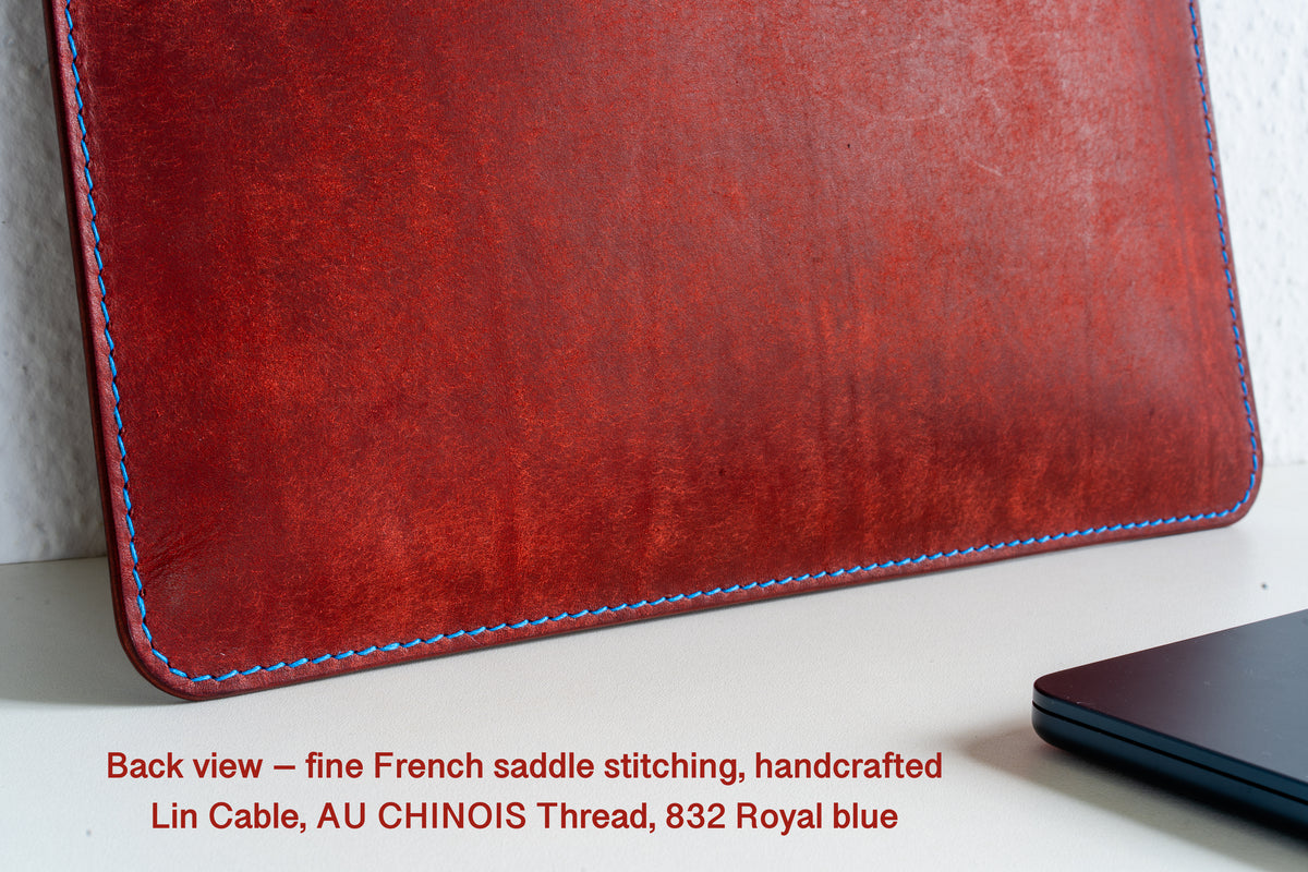 Premium MacBook Sleeve | Hand-stitched Tuscan leather | Leather iPad Pro MacBook Air Pro case