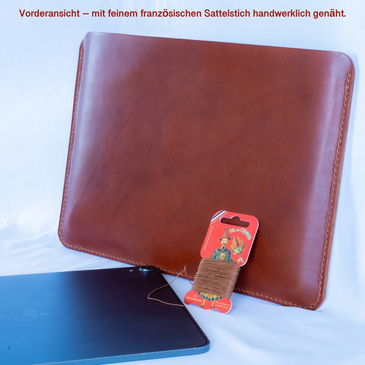 Handgefertigte MacBook Lederhülle | Buttero-Leder Conceria Walpier | Cognac | iPad & MacBook Sleeve 11–16 Zoll (Kopie) (Kopie) (Kopie)