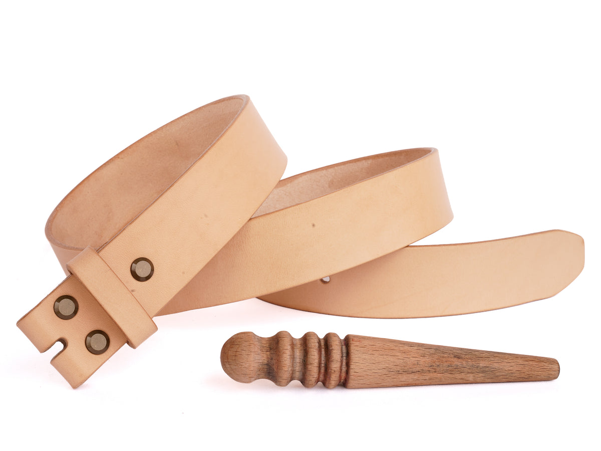 Gürtelriemen ohne Schnalle | Leder vegetabil gegerbt | Naturell| Gürtel- Blank 2-4cm