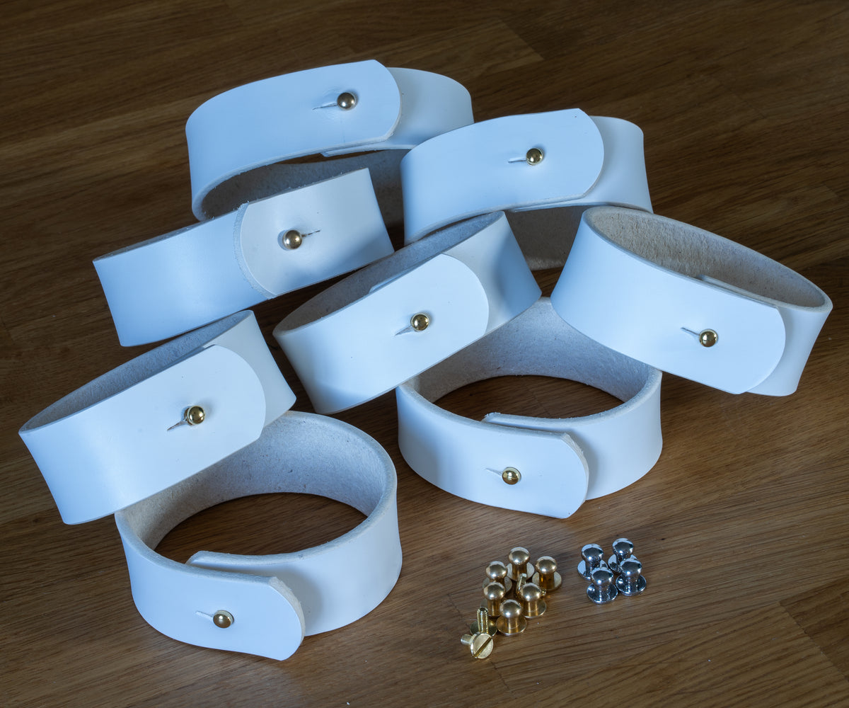 Handmade Leder Raffhalter | Gardinenhalter Vorhangband | Buttero-Leder