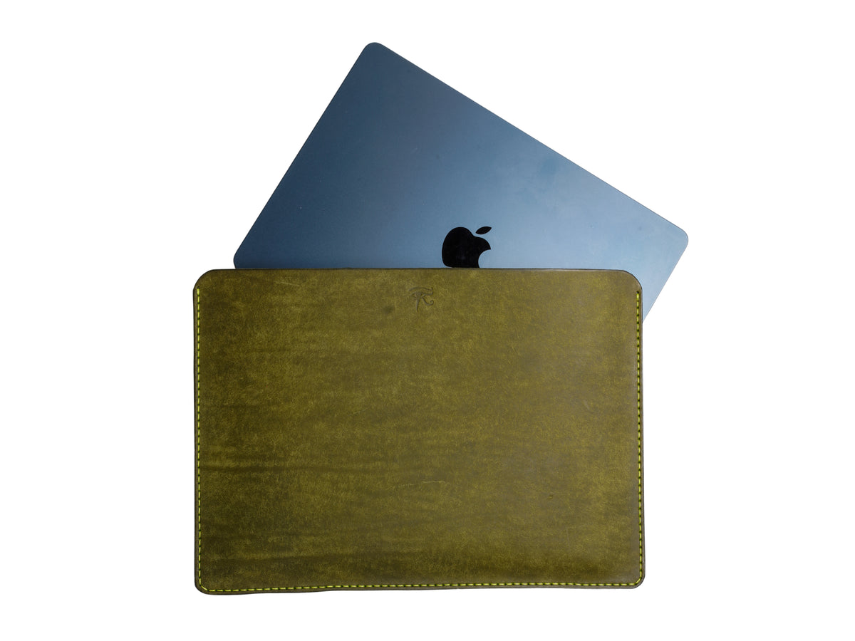Premium MacBook Sleeve | Hand-stitched Tuscan leather | Leather iPad Pro MacBook Air Pro case