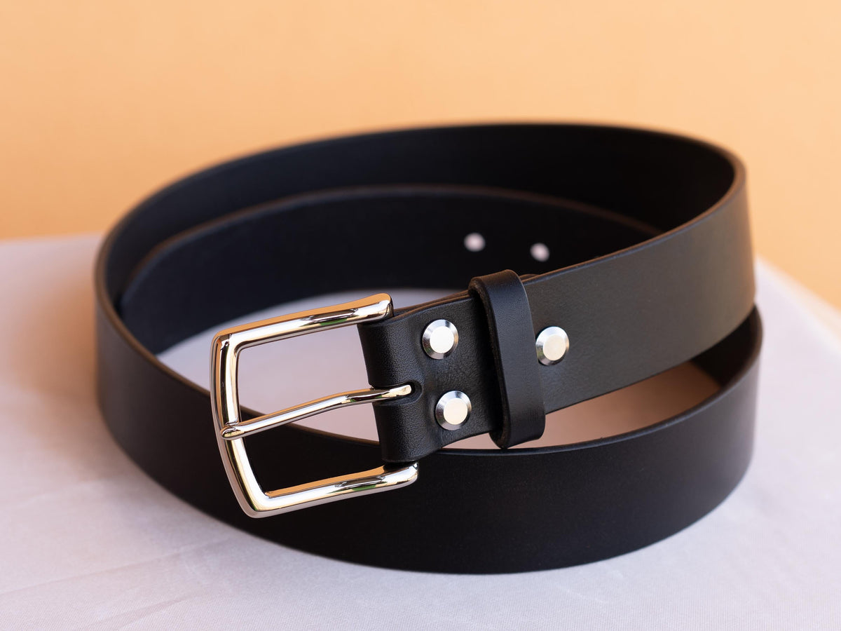 Custom-Made Leather Belt for women belt handmade women's leather belt | 3,8 cm jeans belt Vintage leather belt | Gift for her Luxury belt