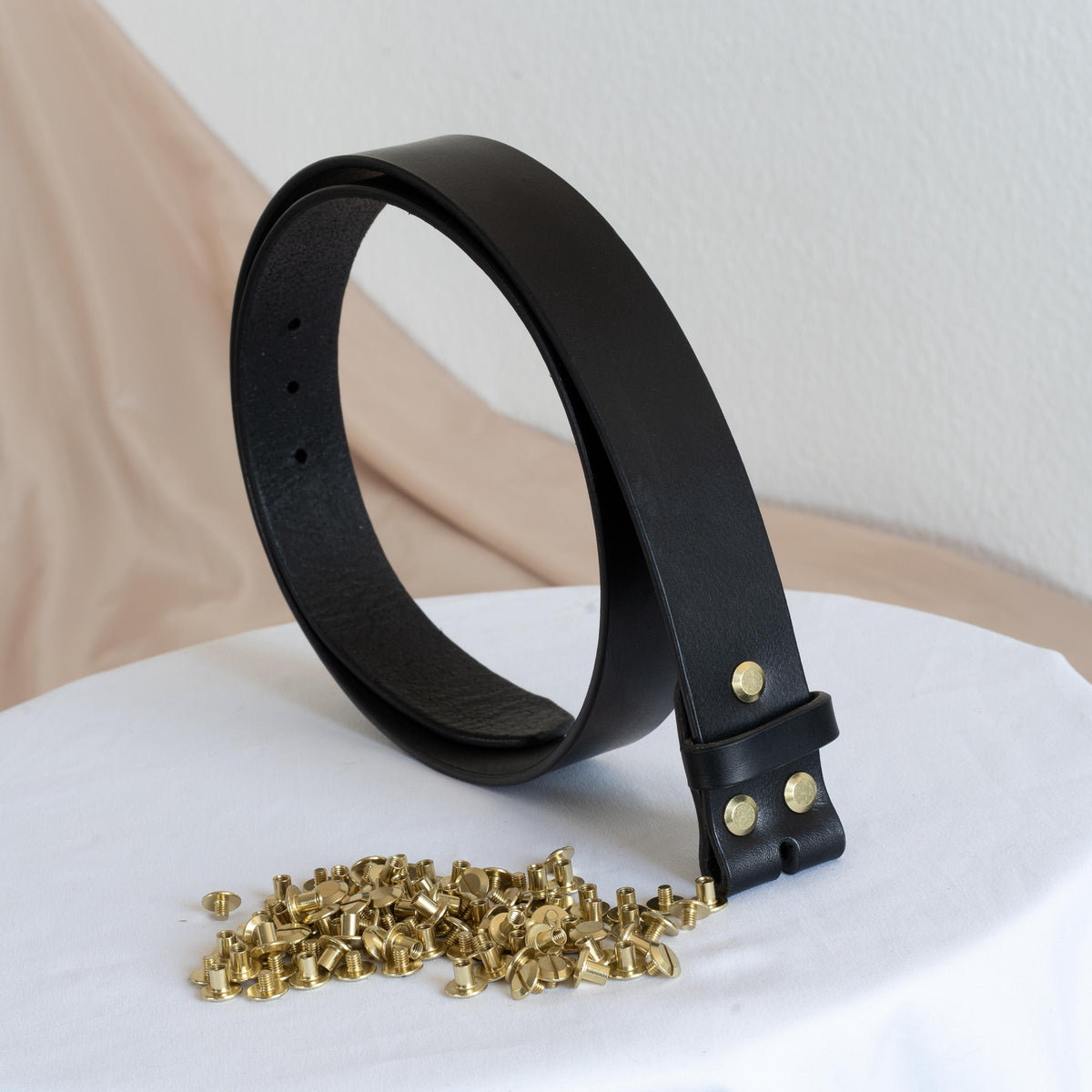 Black Belt Blank for Buckle | Vegetable Tanned Leather Belt Strap | Tuscan Leather | Unfinished Belt 2cm 2.5cm 3cm 3.2cm 3.5cm 3.8cm 4cm