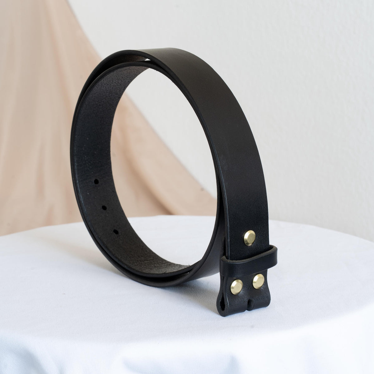 Black Belt Blank for Buckle | Vegetable Tanned Leather Belt Strap | Tuscan Leather | Unfinished Belt 2cm 2.5cm 3cm 3.2cm 3.5cm 3.8cm 4cm