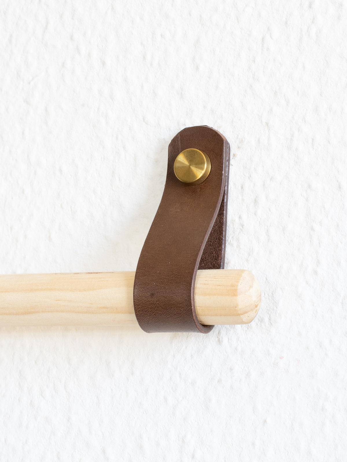 Gardinstangenhalter – Butteroleder Vorhangstangenhalter – Leder Raffhalter