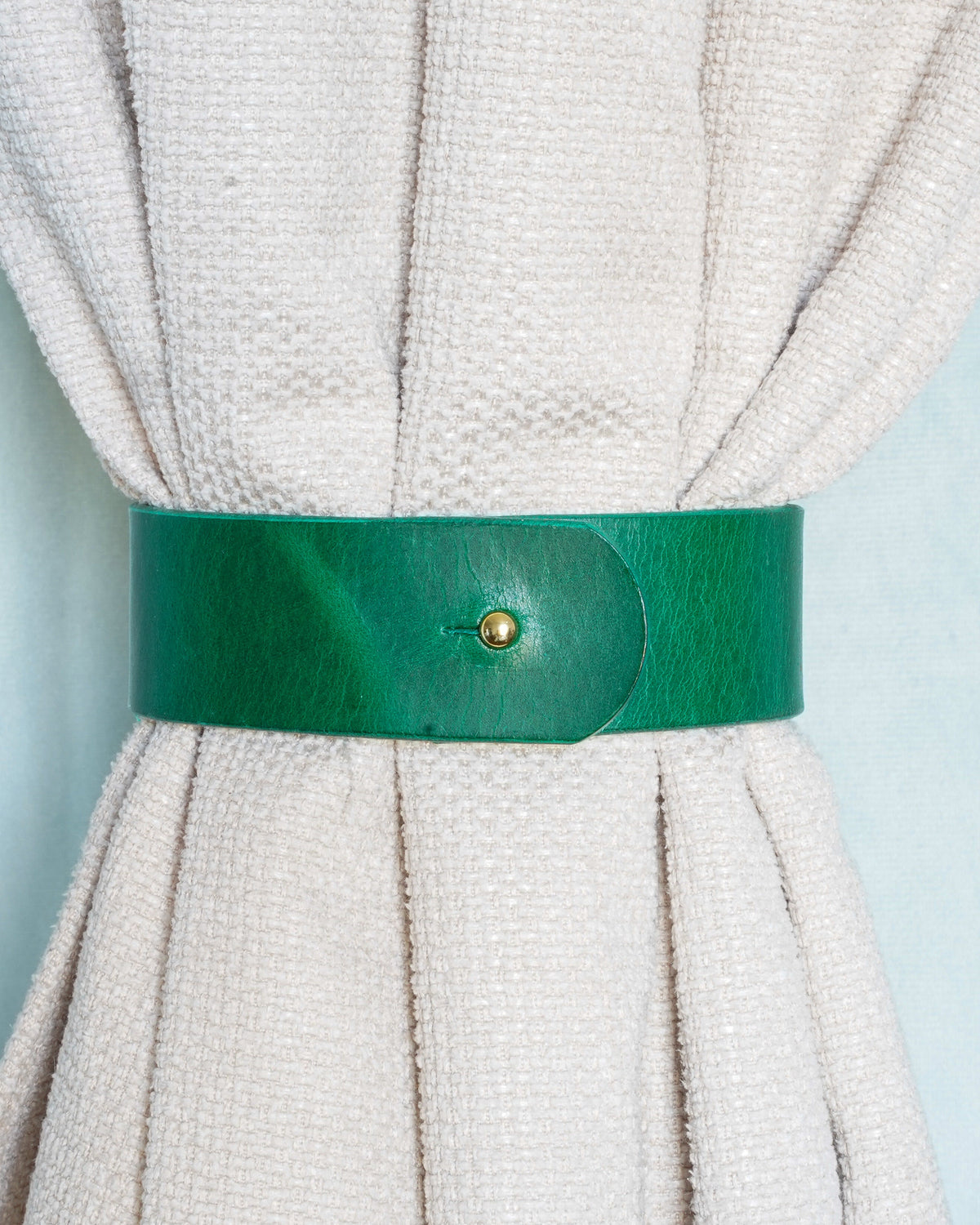 Handmade Leder Raffhalter | Gardinenhalter Vorhangband | Buttero-Leder