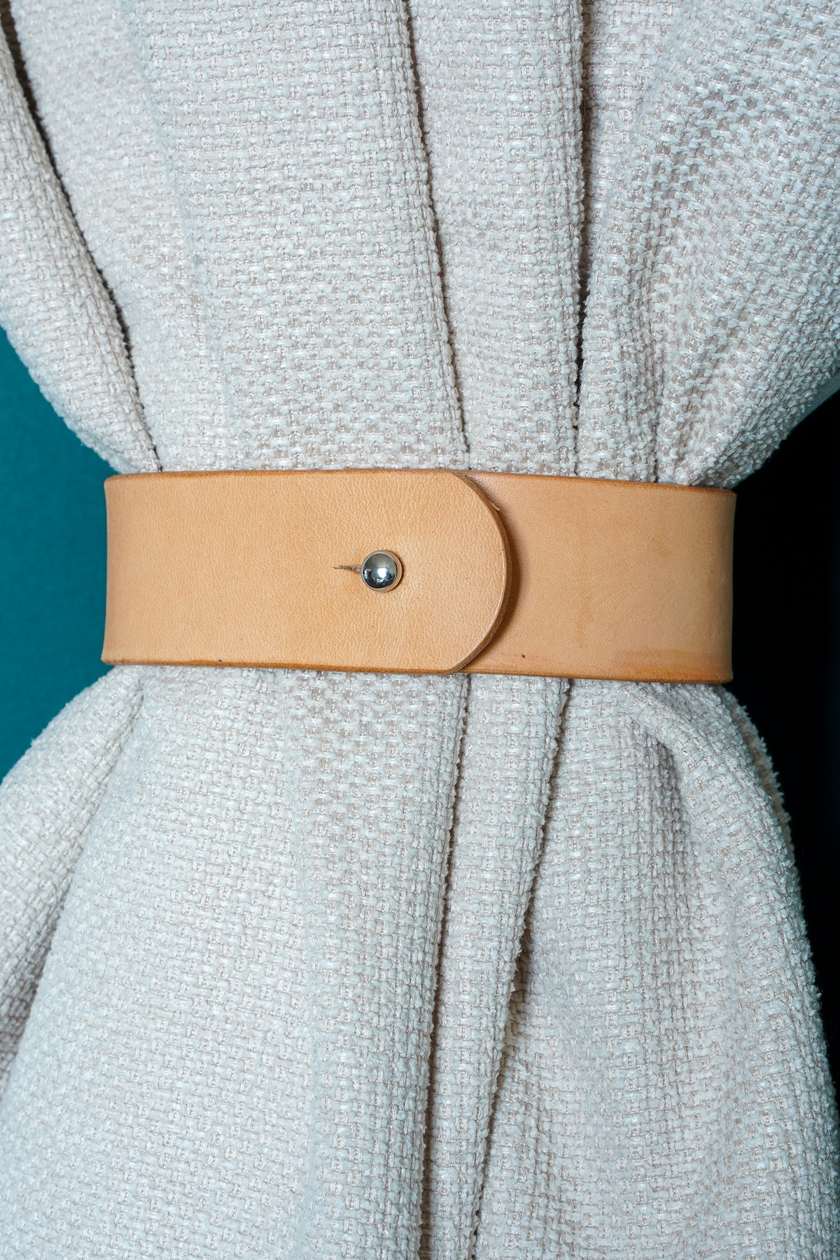 Handmade Leder Raffhalter | Gardinenhalter Vorhangband | Buttero-Leder