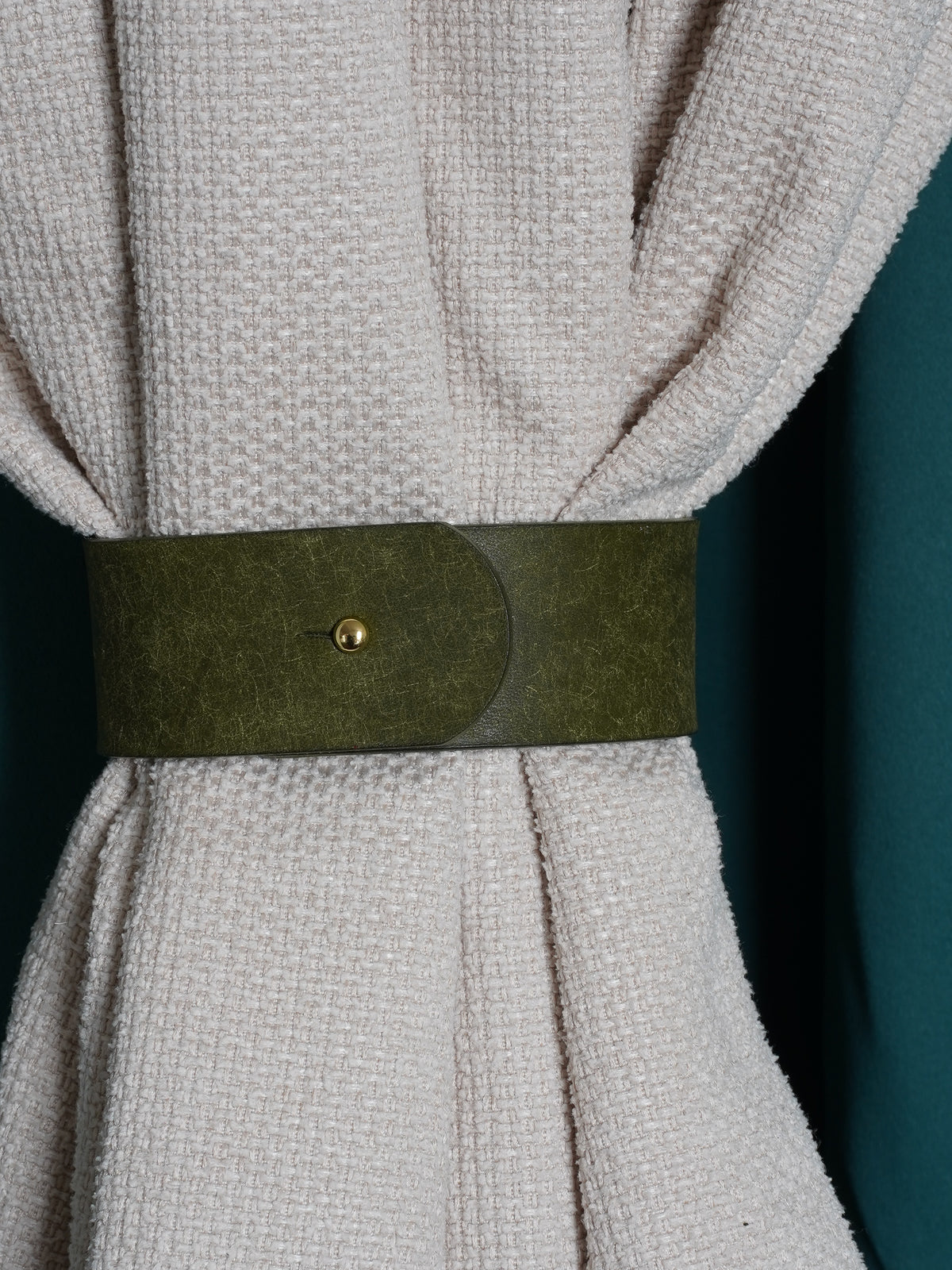 Attaches de rideaux en cuir faites à la main | Cuir tanné végétal | 20-30cm | Sans perçage | Embrasses de rideaux | Remise sur quantité jusqu'à 20%