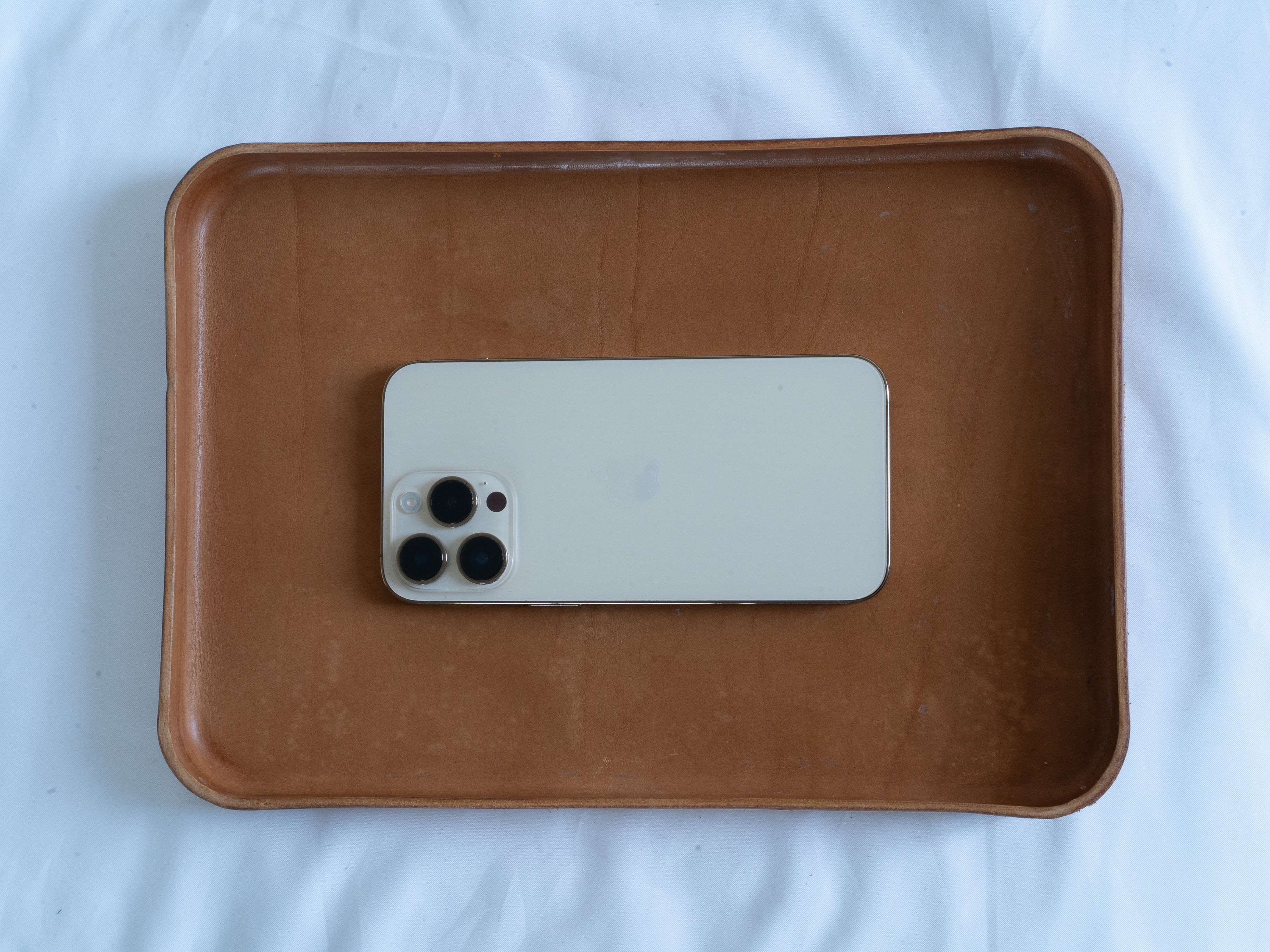 Handmade Leather Tray | Key Tray, Jewelry Tray, Valet Tray | Italian Leather | Caramel