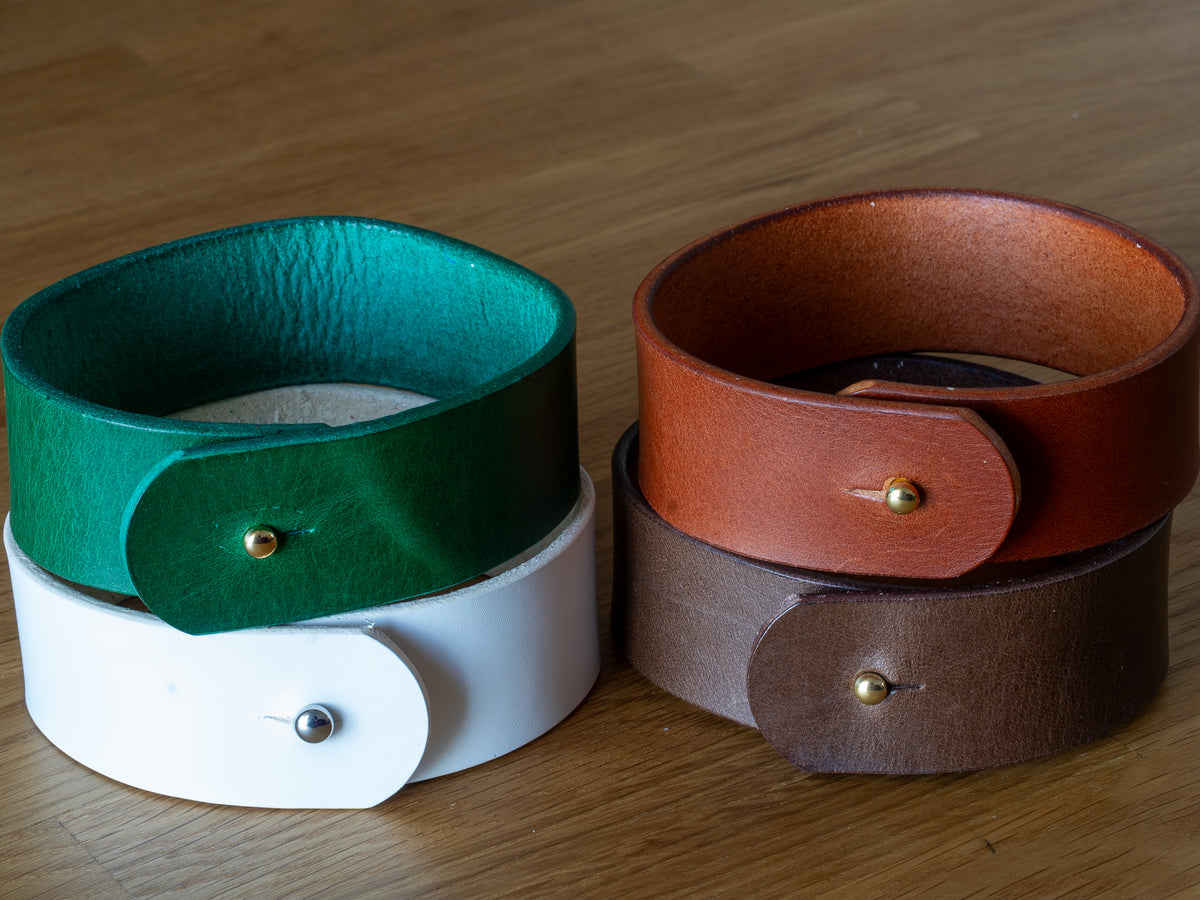 Handmade Leder Raffhalter | Gardinenhalter Vorhangband | Buttero-Leder