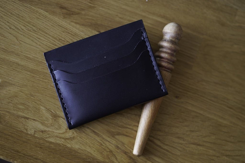 Kartenetui aus Buttero Leder | Handgenähtes Bifold Portemonnaie