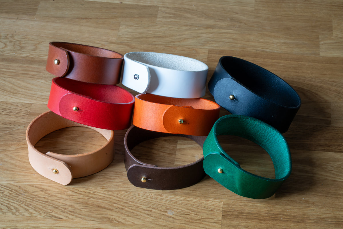 Handmade Leder Raffhalter | Gardinenhalter Vorhangband | Buttero-Leder
