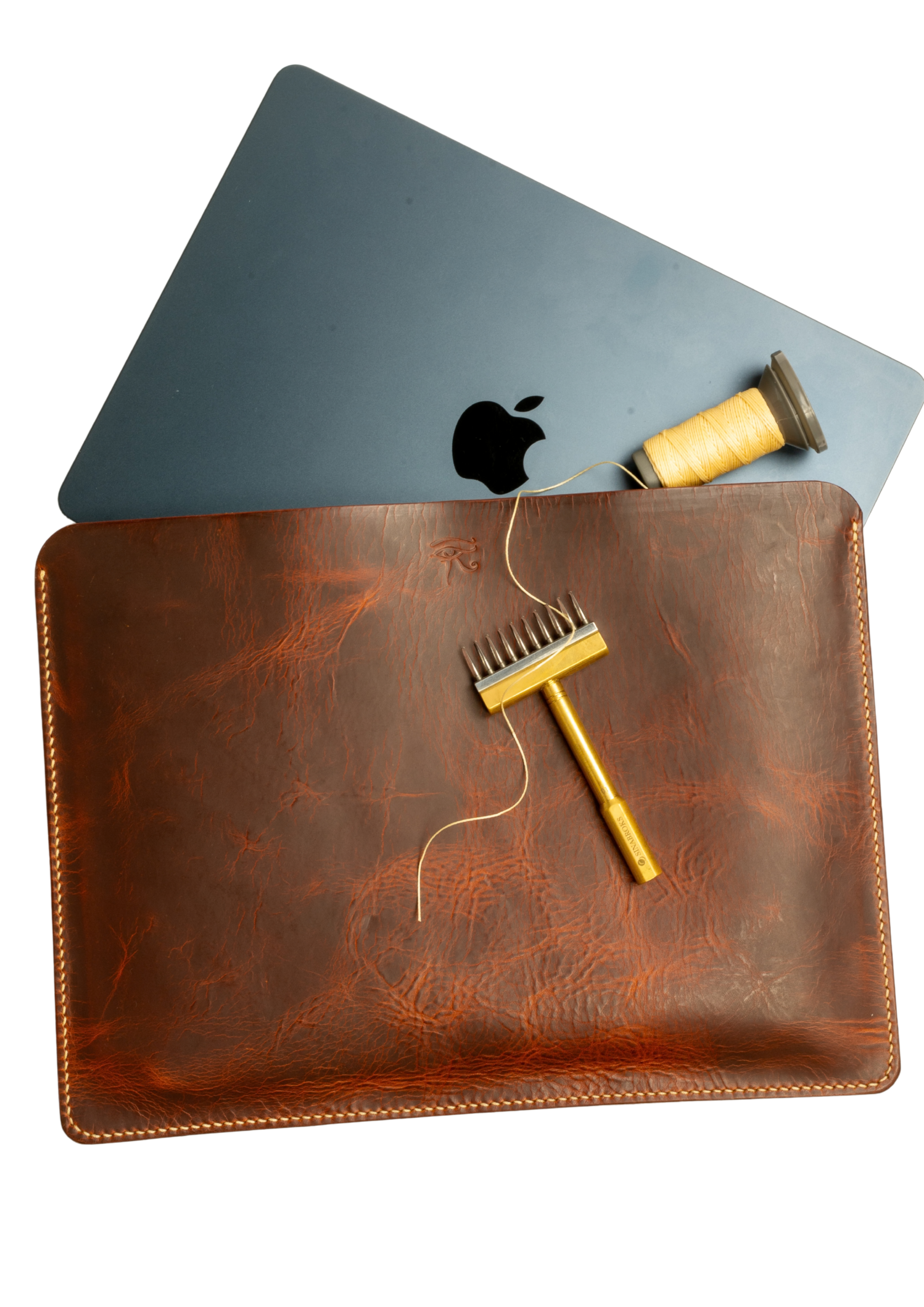 Handcrafted MacBook Leather Case | iPad & MacBook Sleeve | Vegetable Tan Leather by the Famous Carlo Badalassi