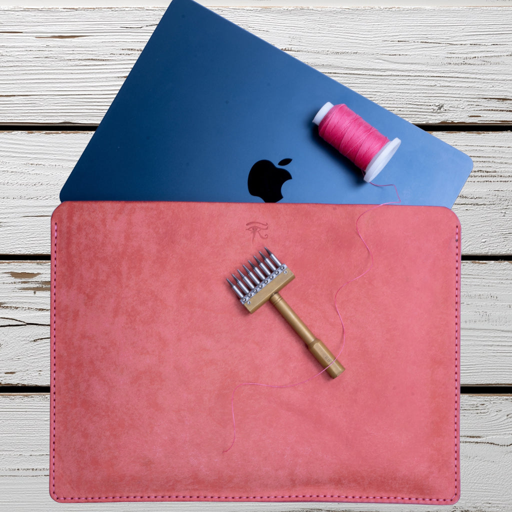 Premium MacBook Sleeve | Hand-stitched Tuscan leather | Leather iPad Pro MacBook Air Pro case