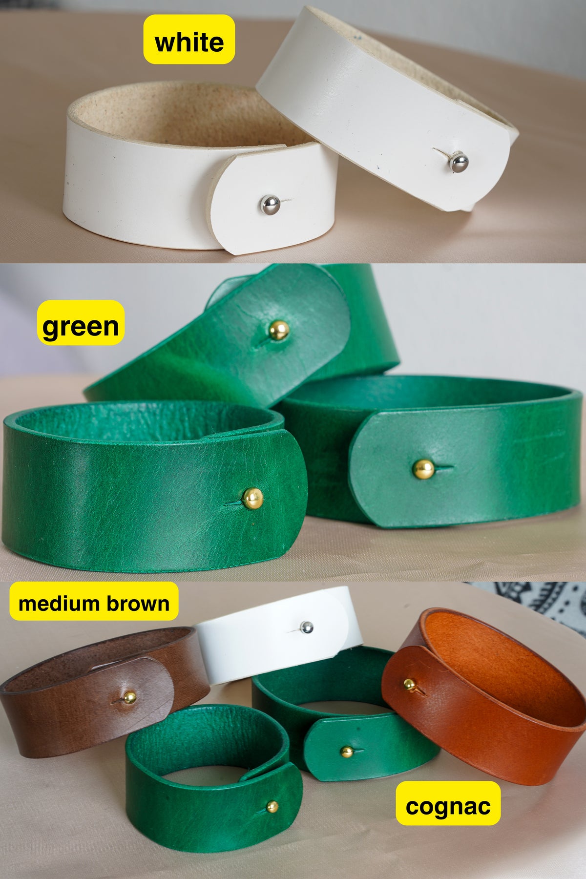 Handmade Leder Raffhalter | Gardinenhalter Vorhangband | Buttero-Leder