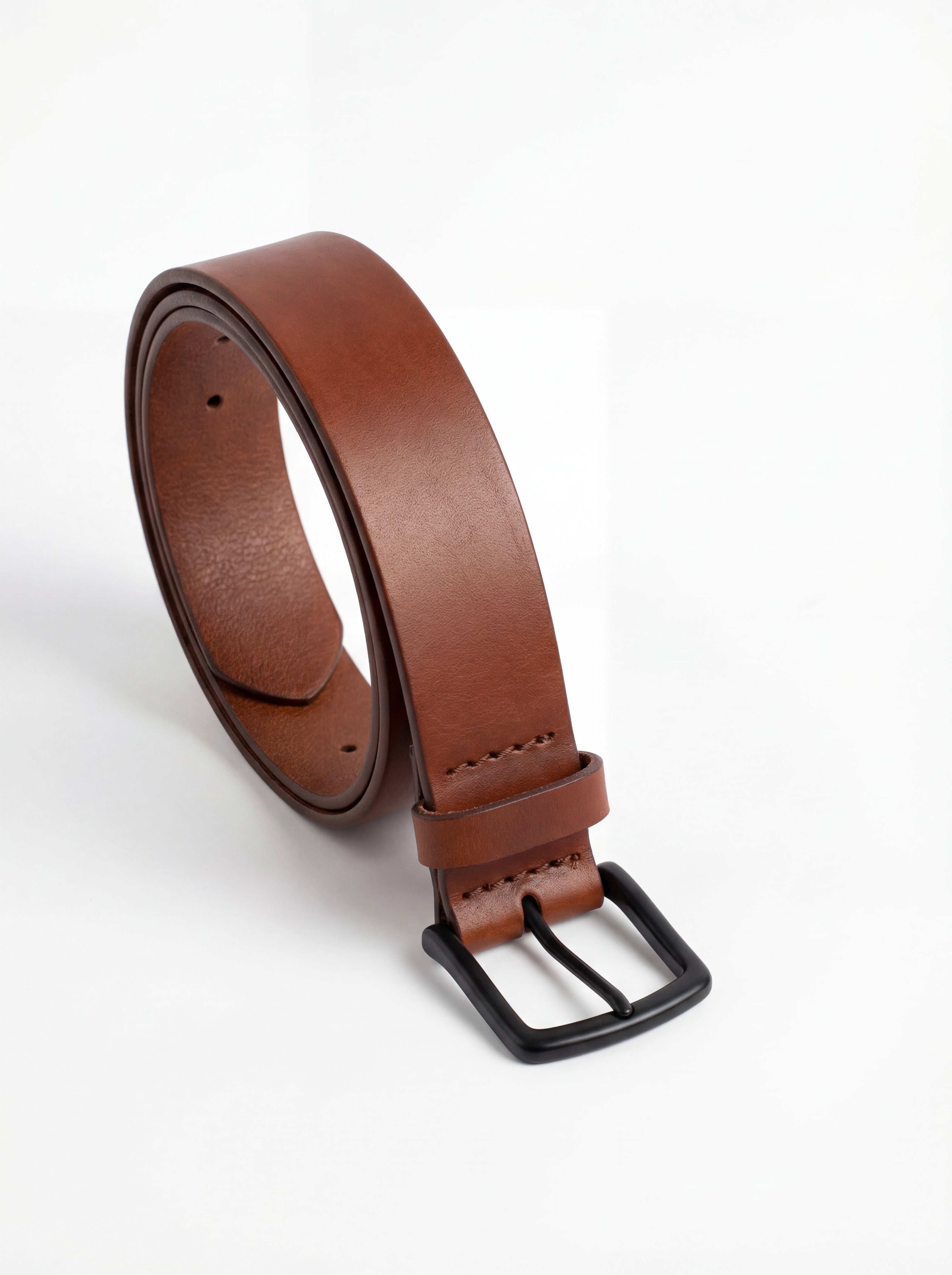 Men leather belt costum-made belt for men leather belt vintage leather black belt / 3.8 cm leather belt