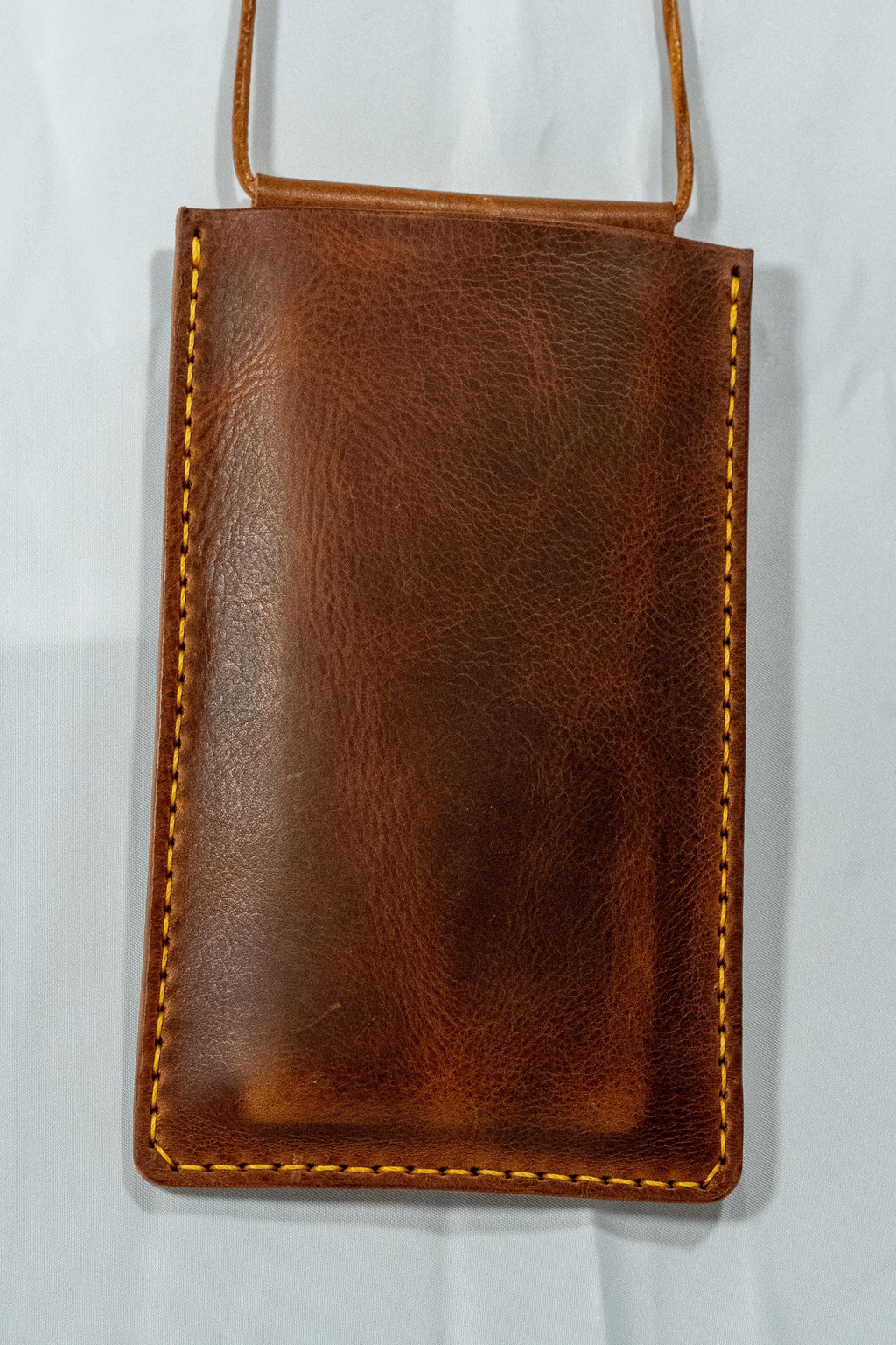 Artisan Italian Leather Phone Crossbody – Slim Card Holder Pouch for iPhone | Handmade