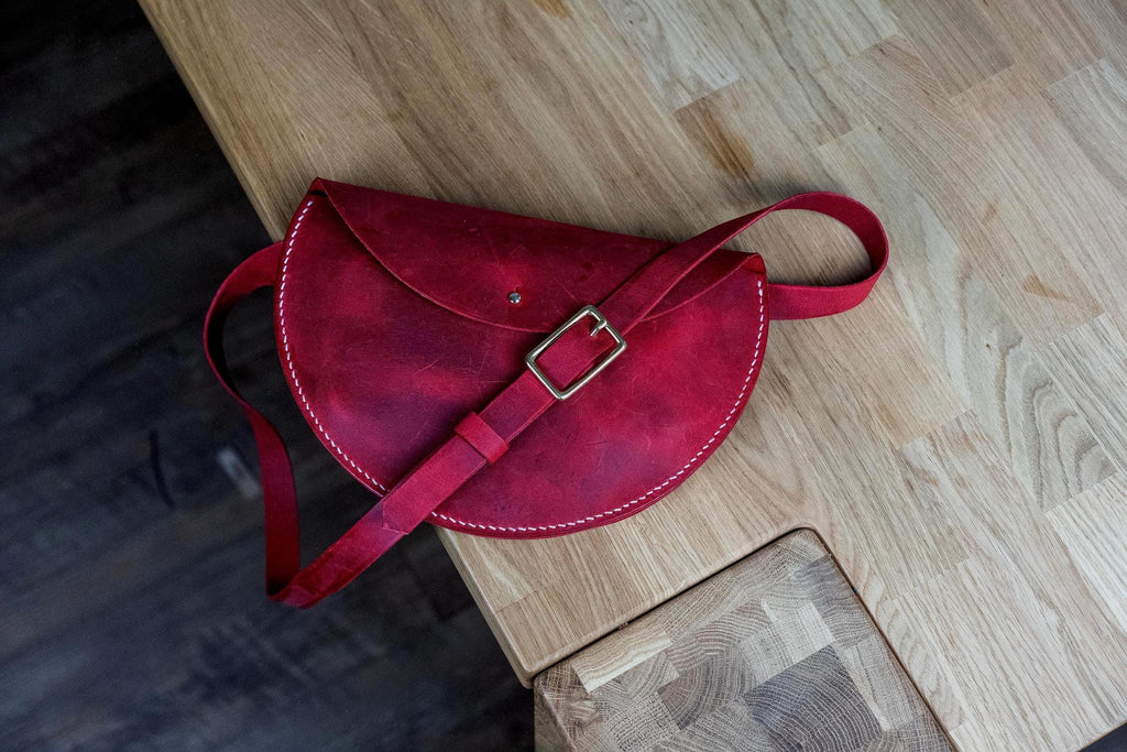 Leder Umhängetasche Gürteltasche Hüfttasche aus Leder Lederclutch Leder Bauchtasche | Leder Bauchtasche