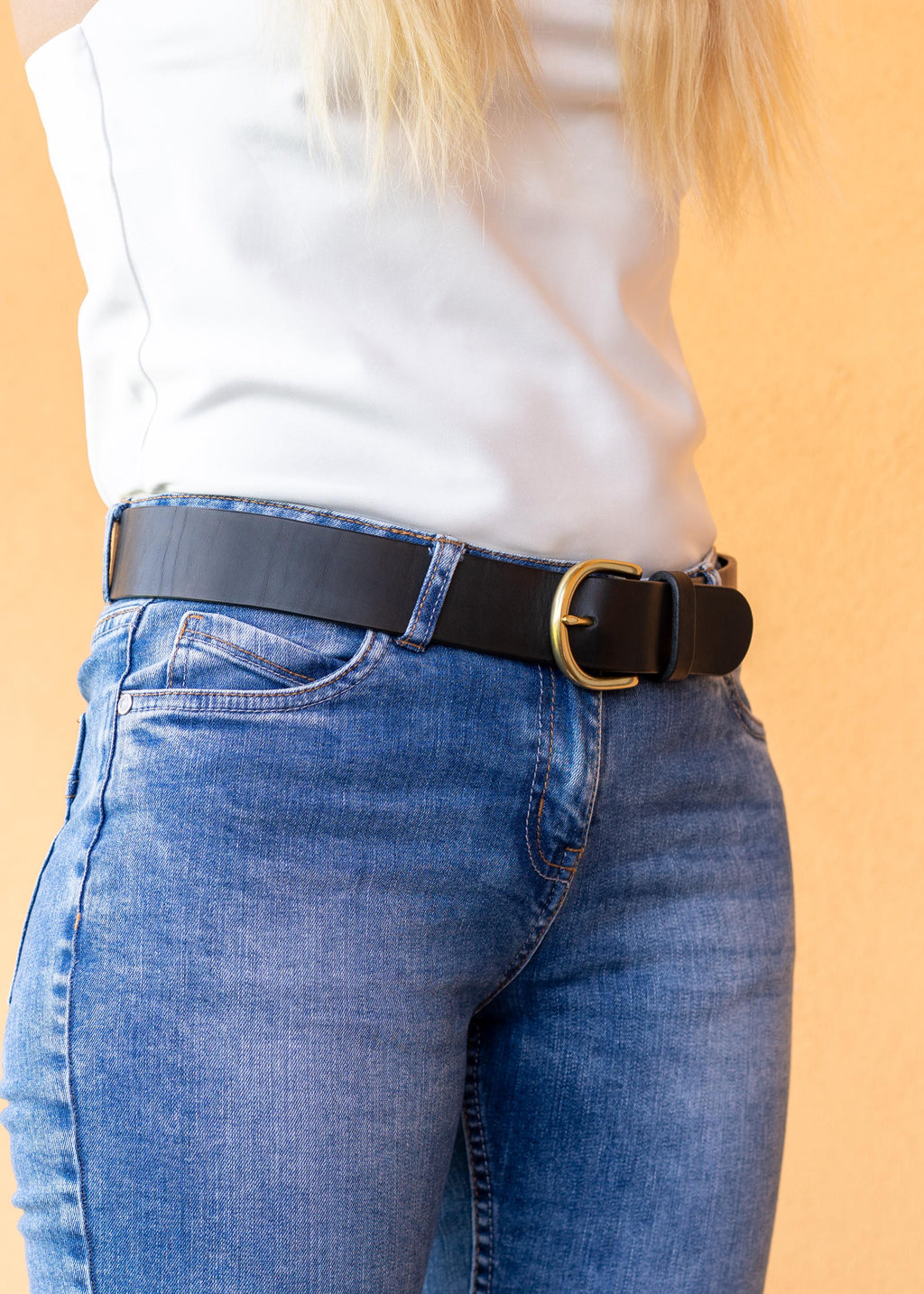 Custom-made leather belts for jeans belt Classic belt – 3,8 cm premium Leather belt . made in Germany