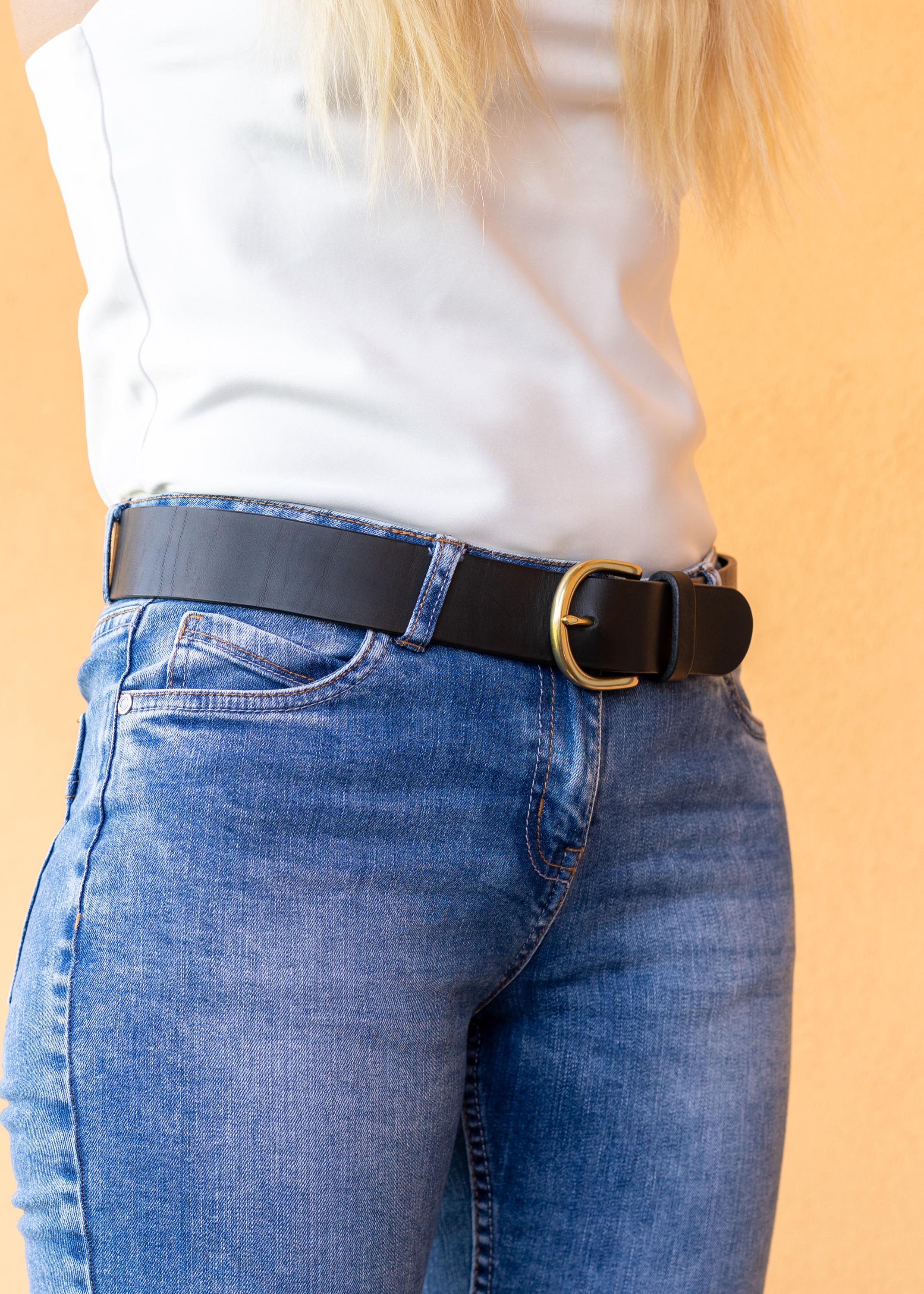 Custom-made leather belts for jeans belt Classic belt – 3,8 cm premium Leather belt . made in Germany