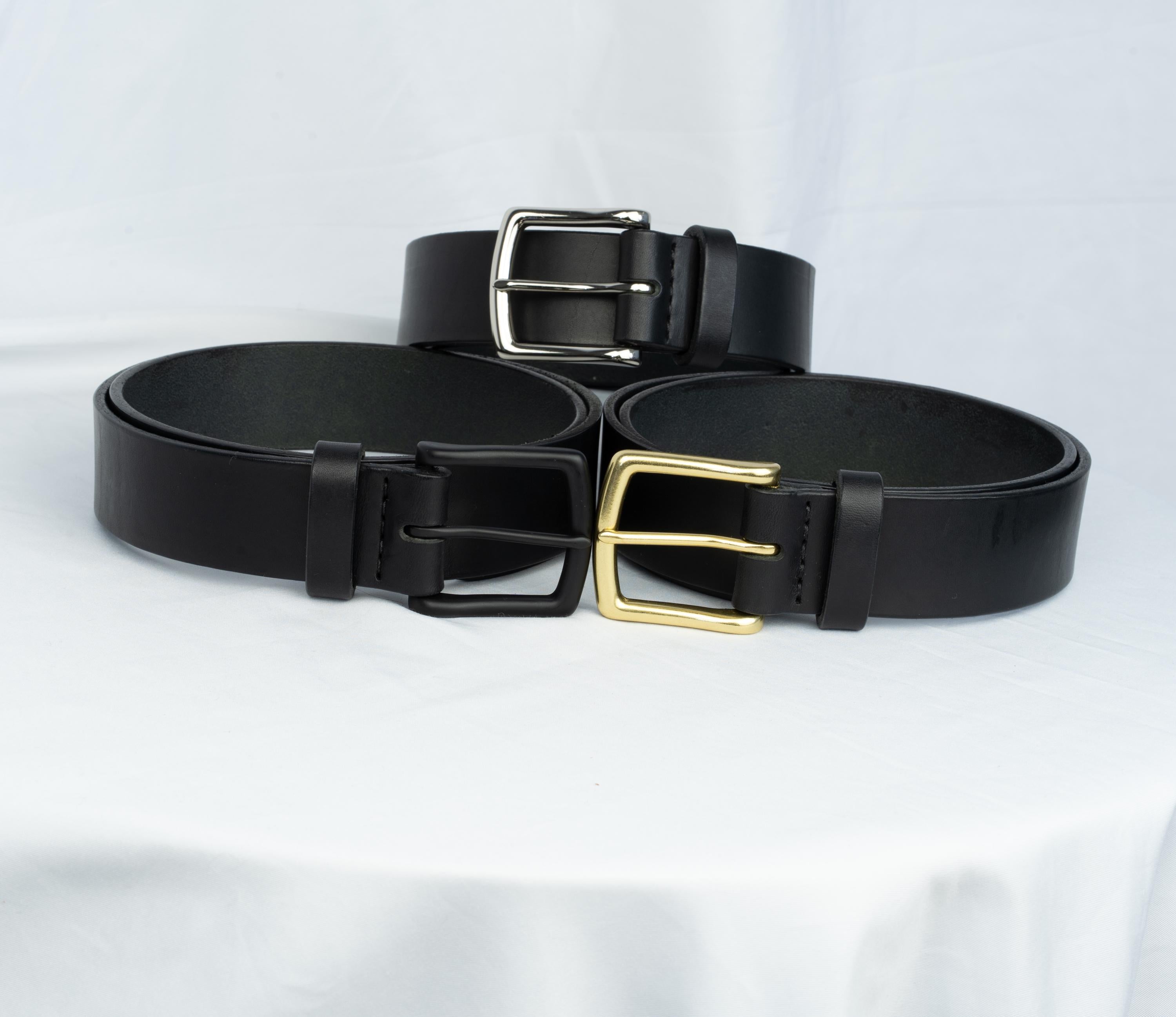 Men leather belt costum-made belt for men leather belt vintage leather black belt / 3,8 cm leather belt