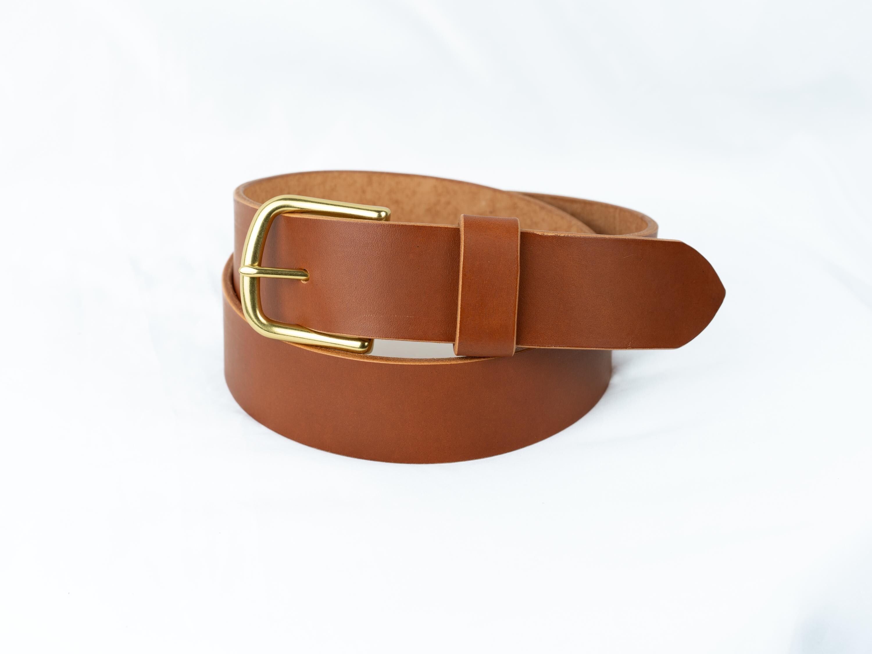 Custom-Made Leather Belt for women belt handmade leather belt | 2,5 / 3,2 / 3,8 cm jeans belt cognac leather belt | Gefit for her