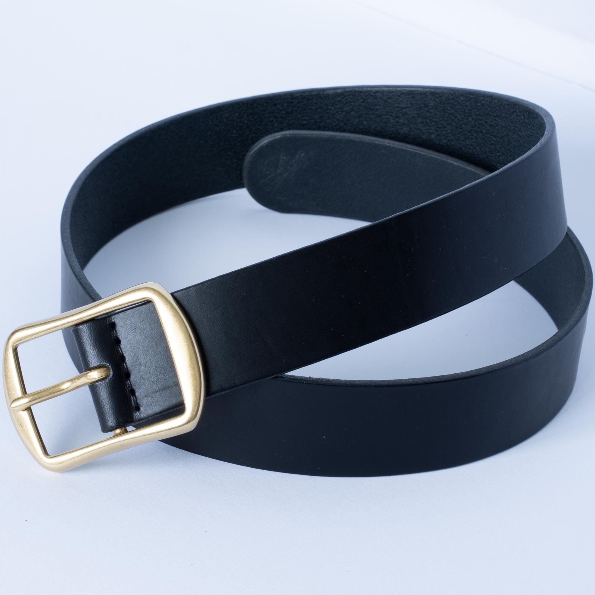 Black Leather Belt for women belt brown jeans belt | 3.5, 4 cm Vintage leather belt | Gift for her Luxury women belt | Custom-Made Belt wome