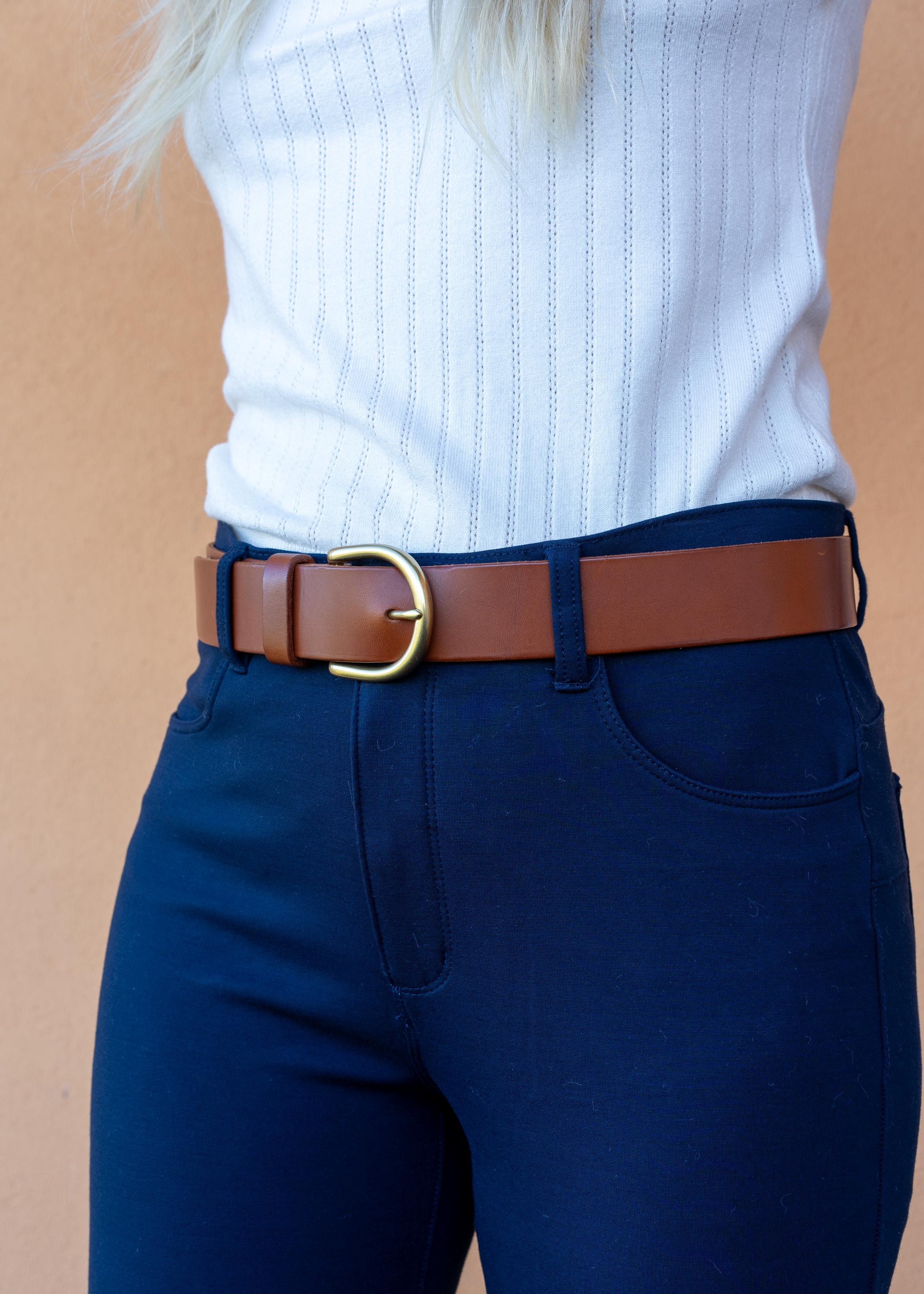 Custom-made leather belts for jeans belt Classic belt – 3,8 cm premium Leather belt . made in Germany
