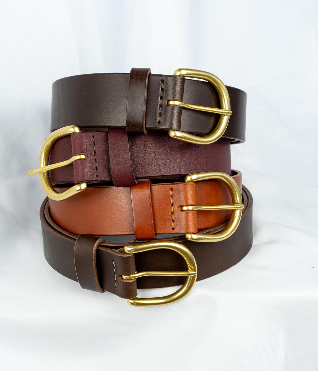 Custom-made leather belts for jeans belt Classic belt – 3,8 cm premium Leather belt . made in Germany