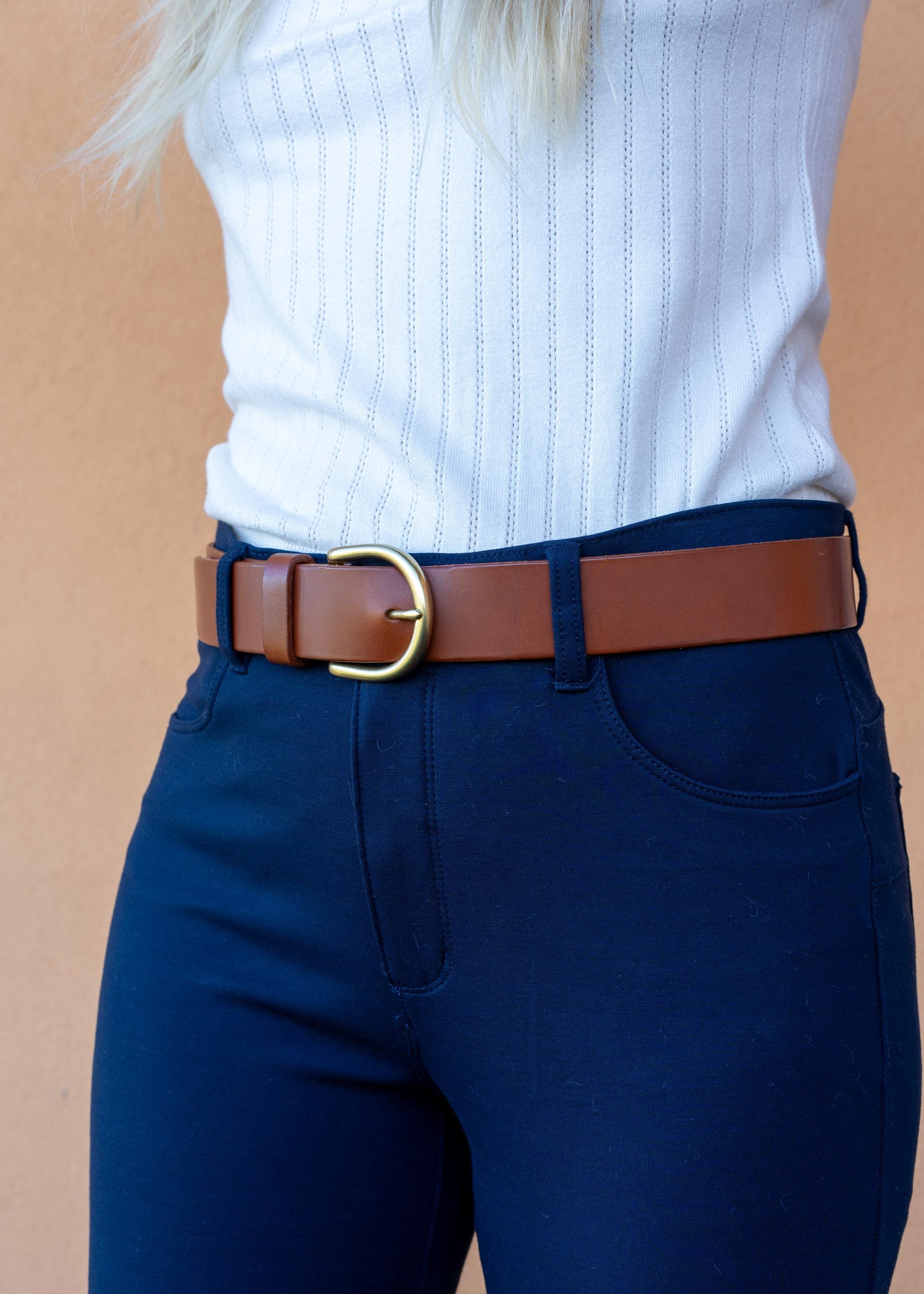 Custom-Made Leather Belt for women belt handmade women's leather belt | 2, 2,5, 3,2, 3,8 cm jeans belt Vintage leather belt | Gift for her