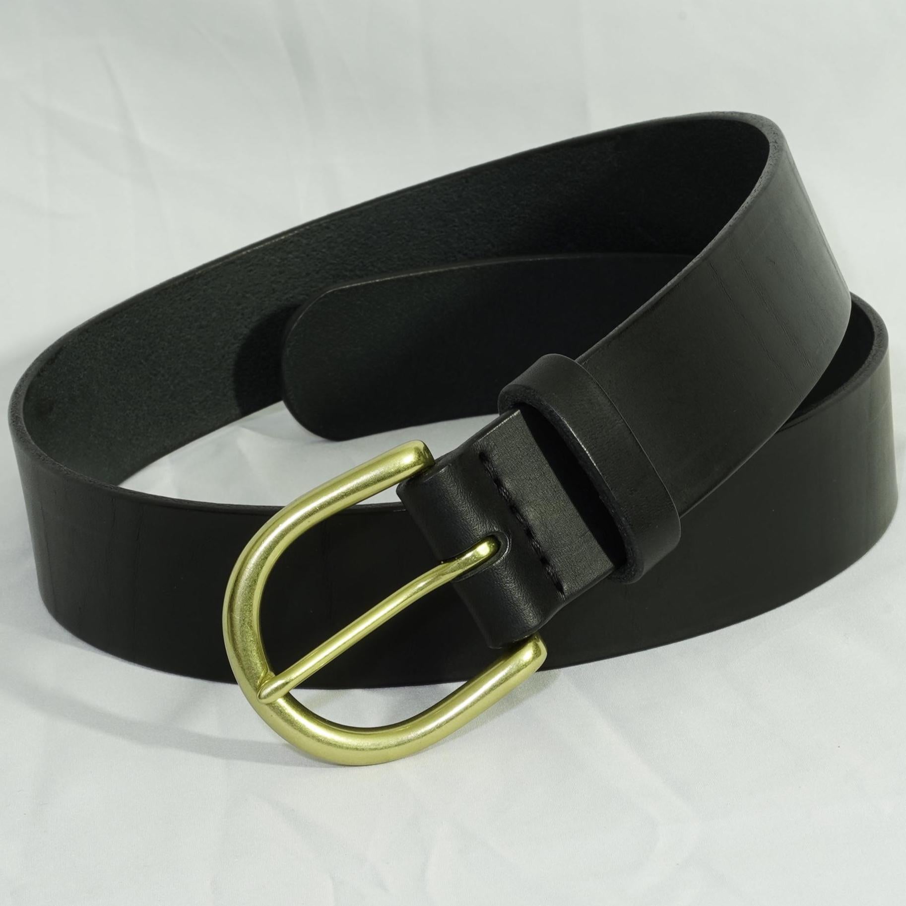 Custom-made leather belts for jeans belt Classic belt – 3,8 cm premium Leather belt . made in Germany