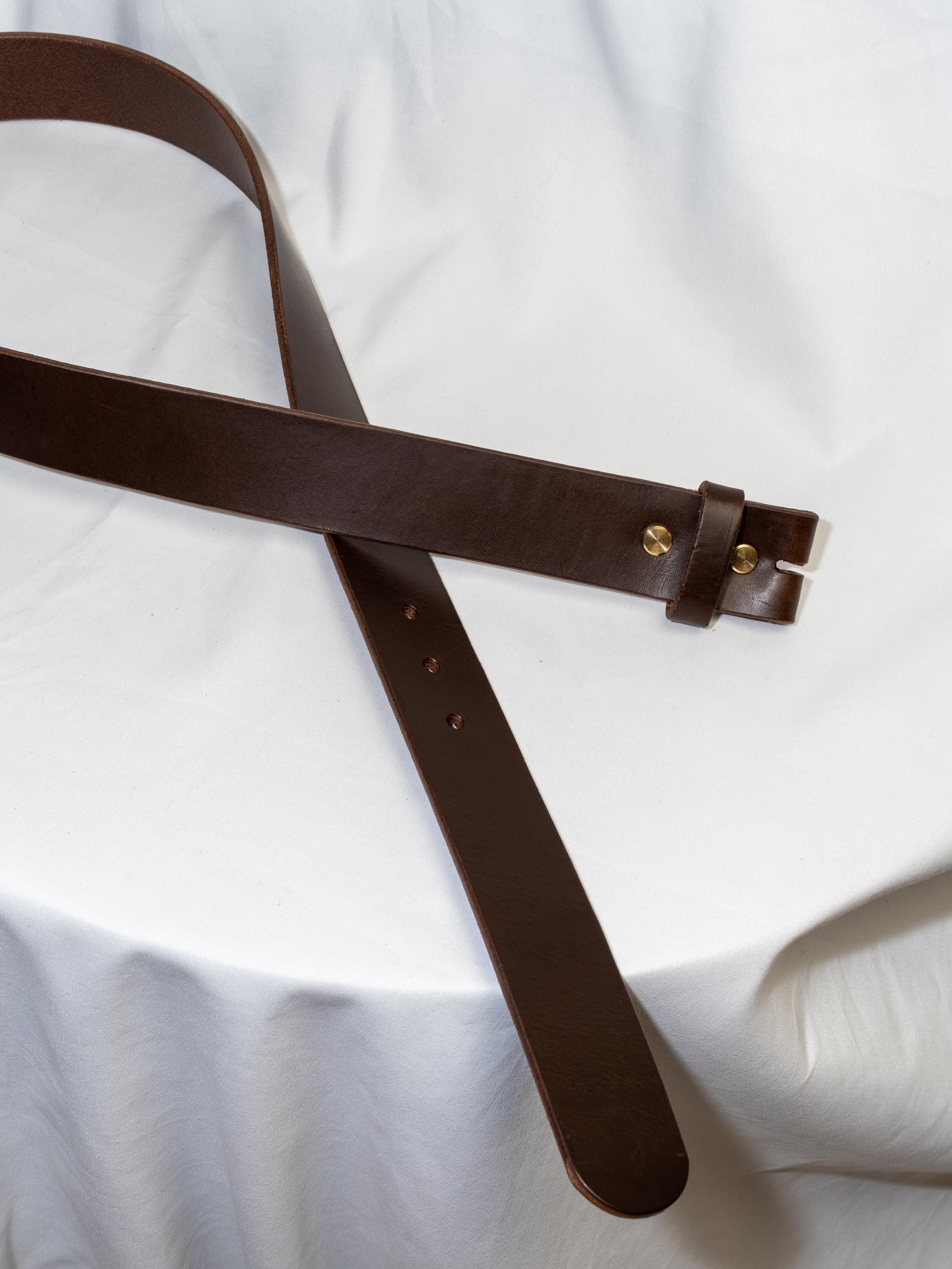 Belt Blank for Buckle | Vegetable Tanned Leather Belt Strap | Tuscan Leather | Unfinished Belt 2cm 2.5cm 3cm 3.2cm 3.5cm 3.8cm 4cm