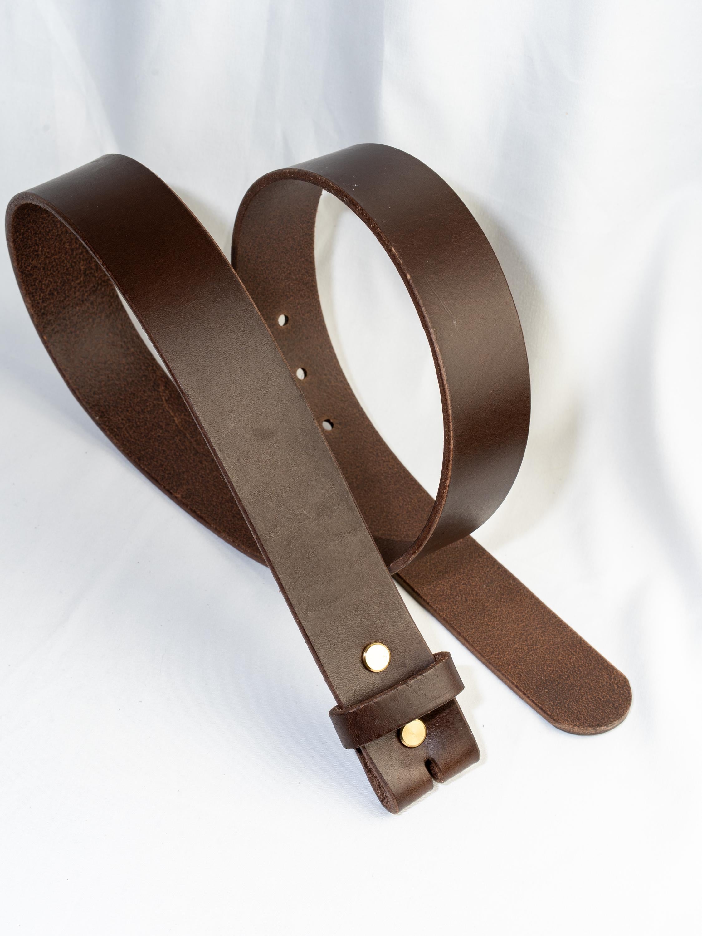 Belt Blank for Buckle | Vegetable Tanned Leather Belt Strap | Tuscan Leather | Unfinished Belt 2cm 2.5cm 3cm 3.2cm 3.5cm 3.8cm 4cm