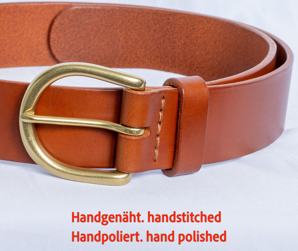 Custom-made leather belts for jeans belt Classic belt – 3,8 cm premium Leather belt . made in Germany