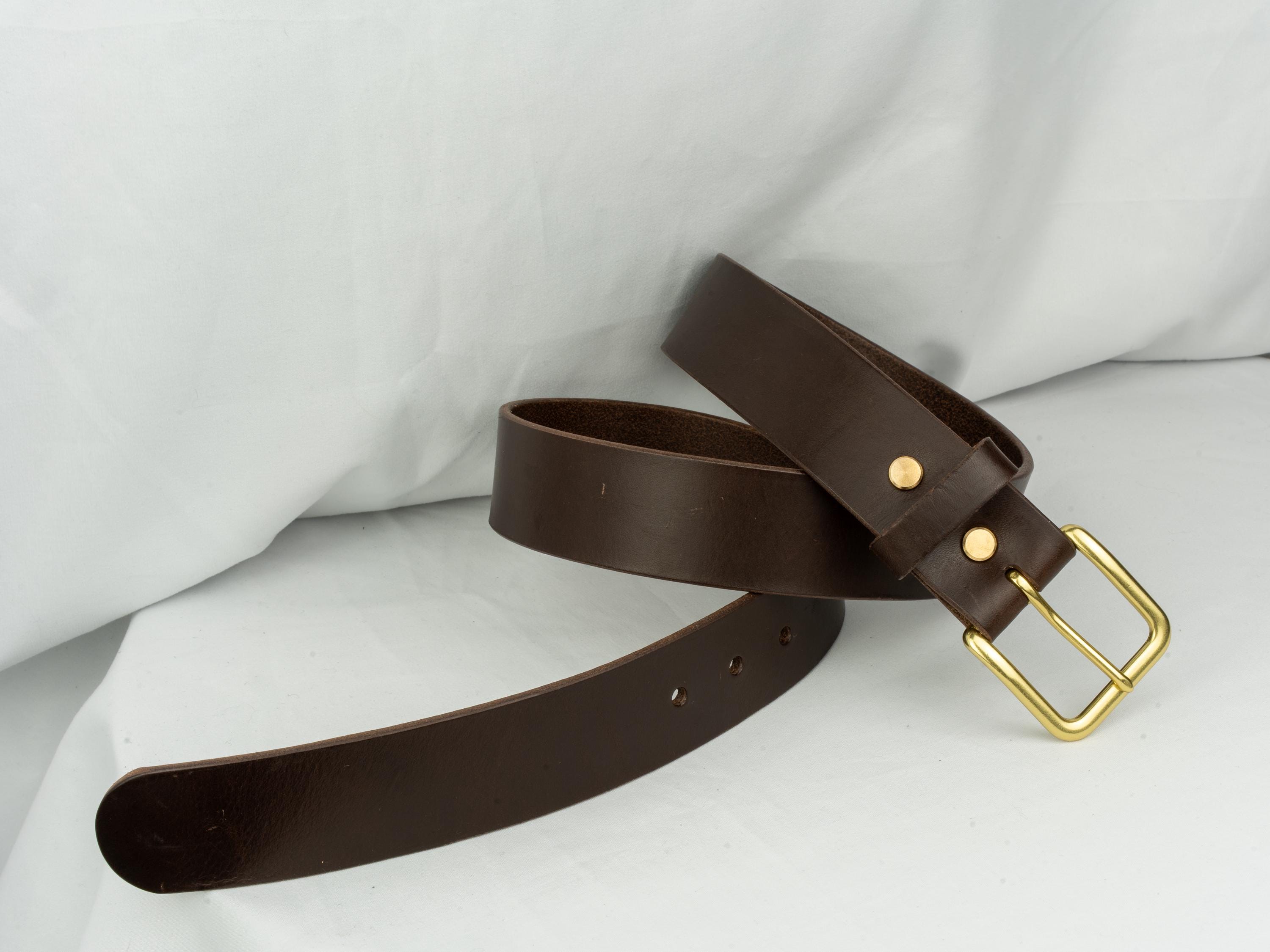 Women Men Leather Belt Custom | 3.8cm Vegetable Tanned | Unisex Jeans Belt | Jeans Belt | Black Brown Cognac Belt
