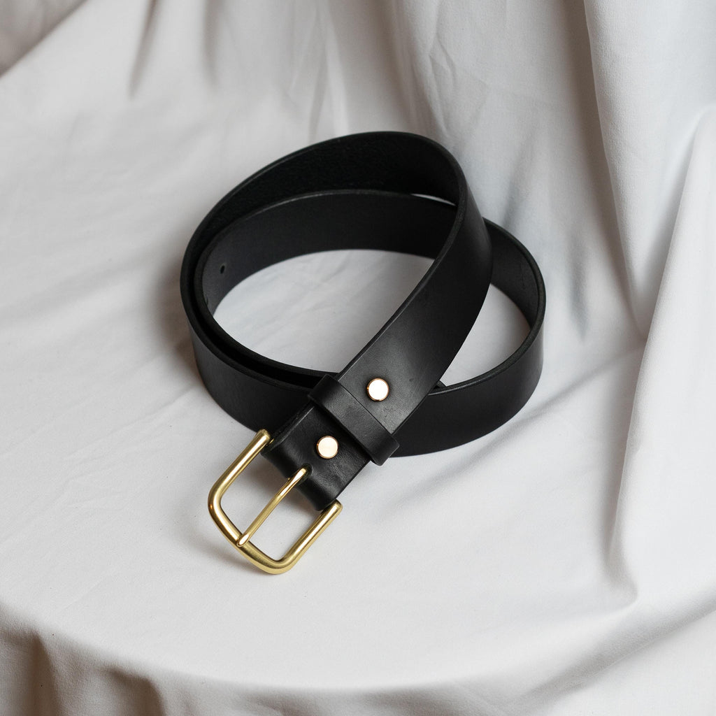 Women Men Leather Belt Custom | 3.8cm Vegetable Tanned | Unisex Jeans Belt | Jeans Belt | Black Brown Cognac Belt