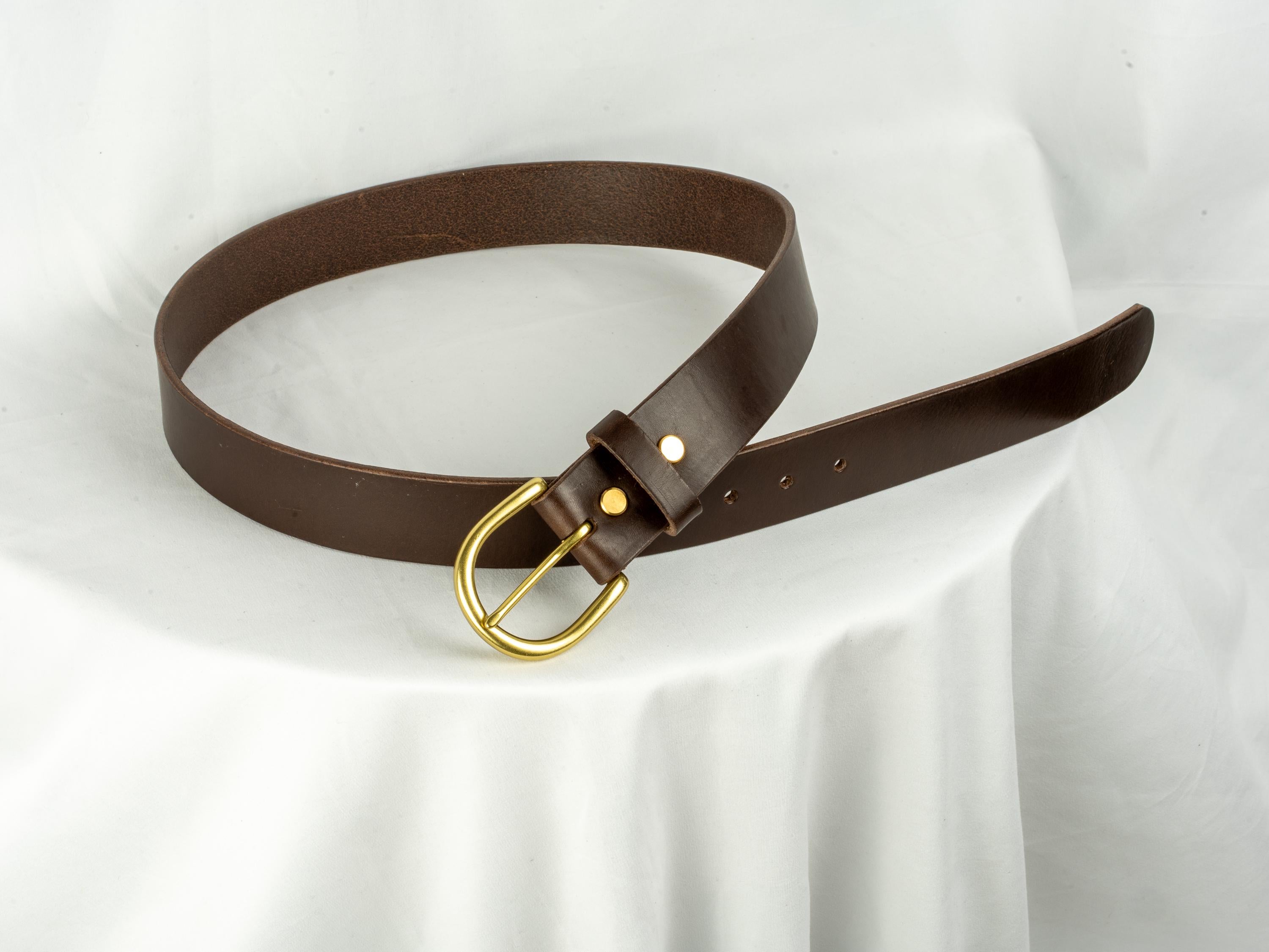 Custom-Made Leather Belt for women belt handmade women's leather belt | 3,8 cm jeans belt Vintage leather belt | Gift for her Luxury belt