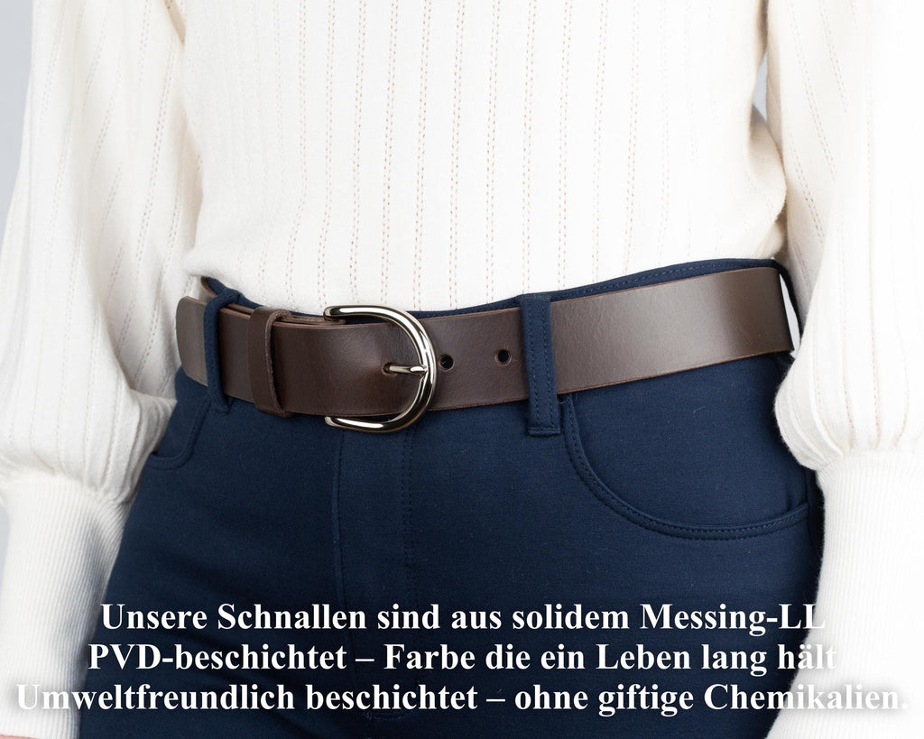 Custom-Made Leather Belt for women belt handmade women's leather belt | 3,8 cm jeans belt Vintage leather belt | Gift for her Luxury belt