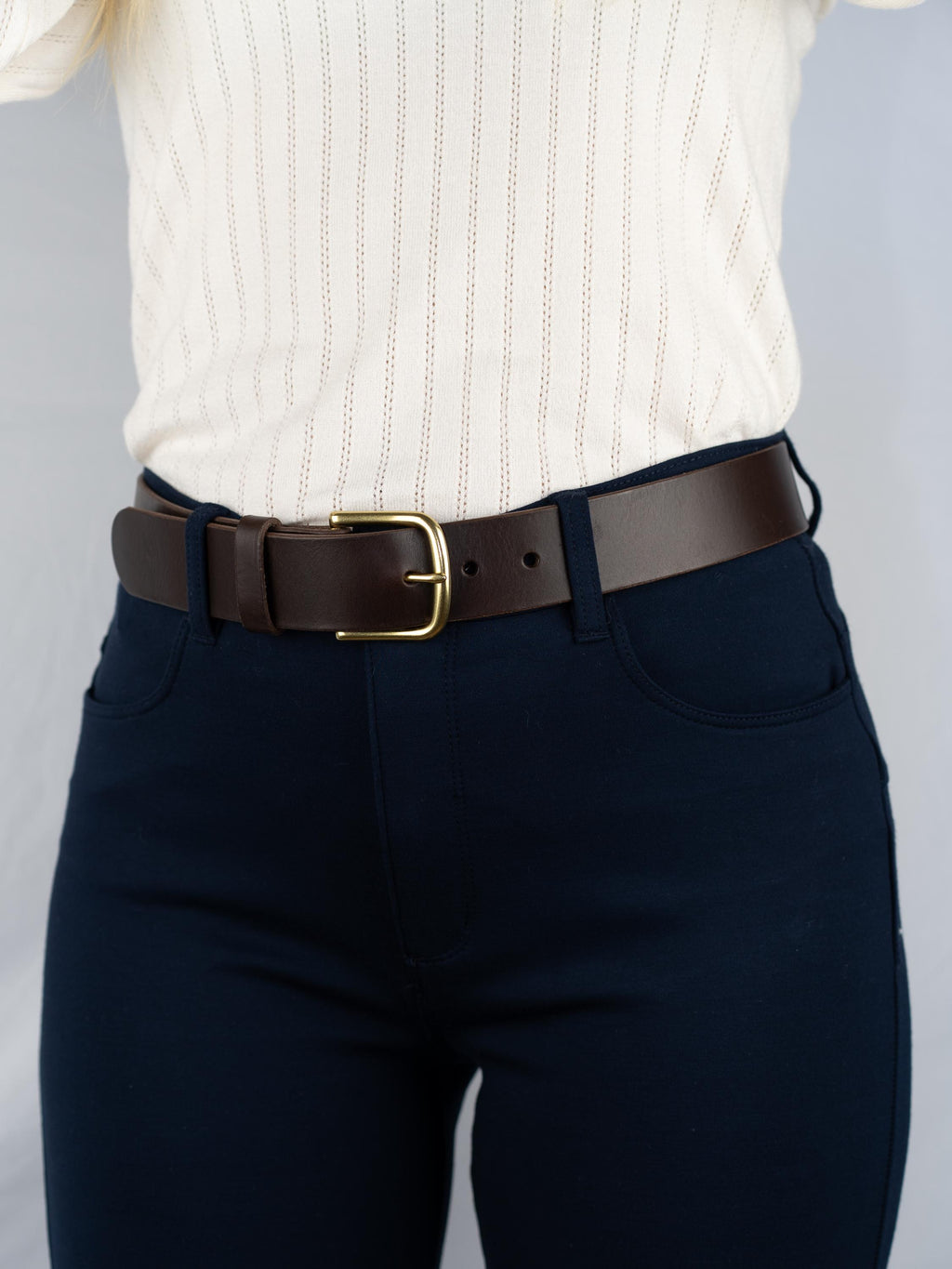 Women Men Leather Belt Custom | 3.8cm Vegetable Tanned | Unisex Jeans Belt | Jeans Belt | Brown Belt