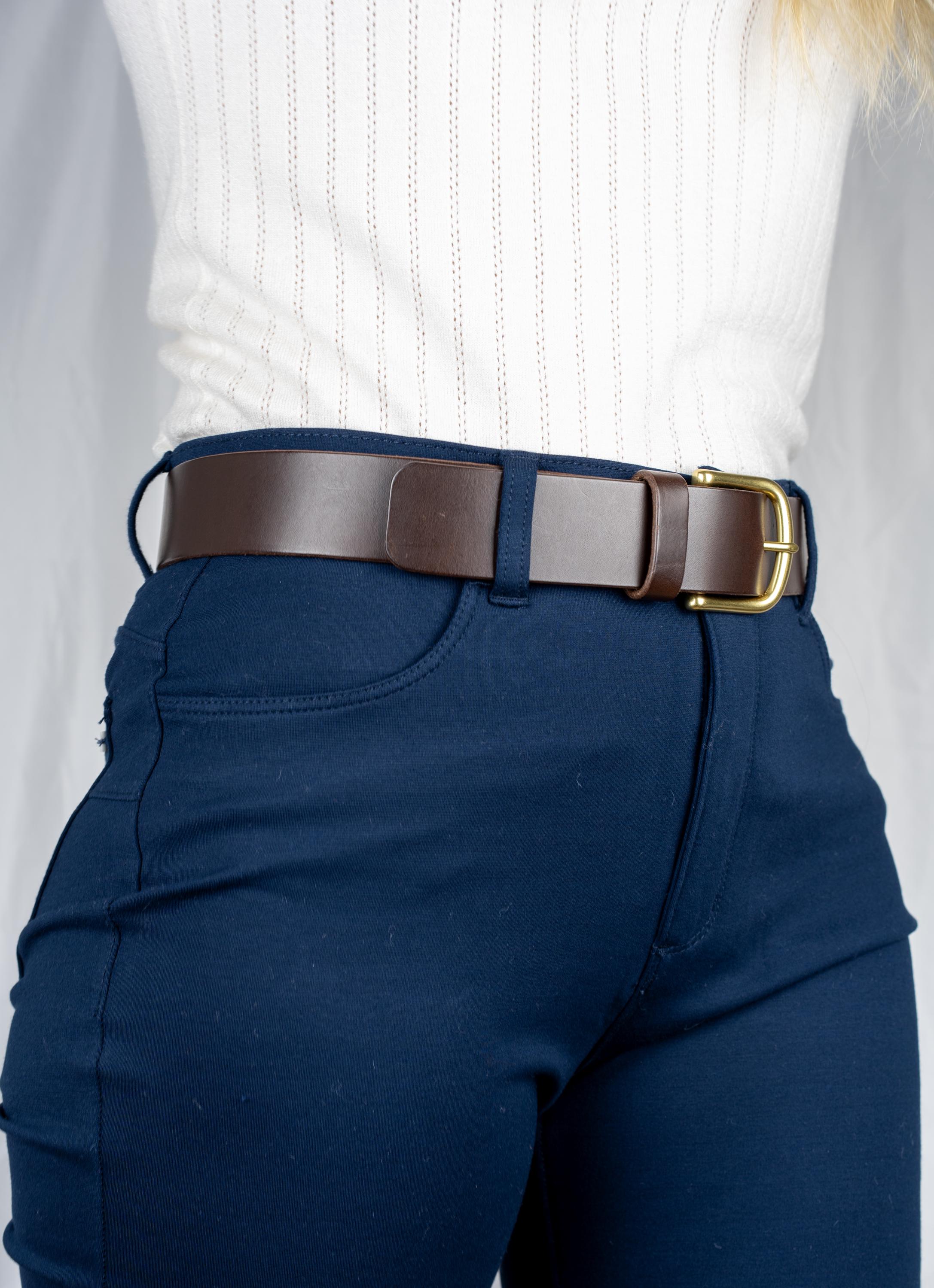 women leather belt costum-made belt for women leather belt vintage leather black belt brown / 3,8 cm made to order leather belt