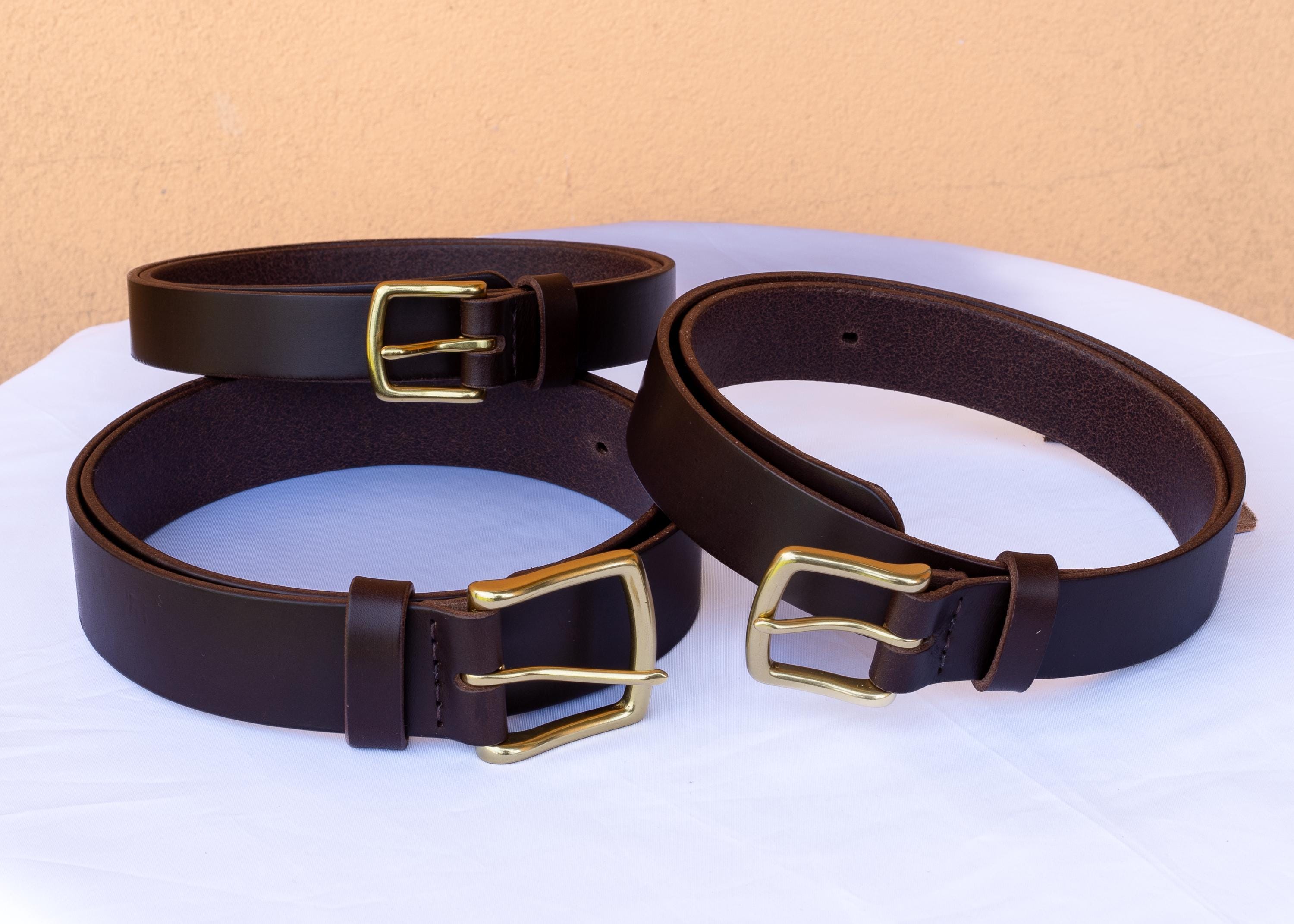 The Artisan's Belt: Custom-Made from Vegetable-Tanned Tuscan Leather | Handcrafted | Personalized Men's & Women's Belt | Heirloom Quality