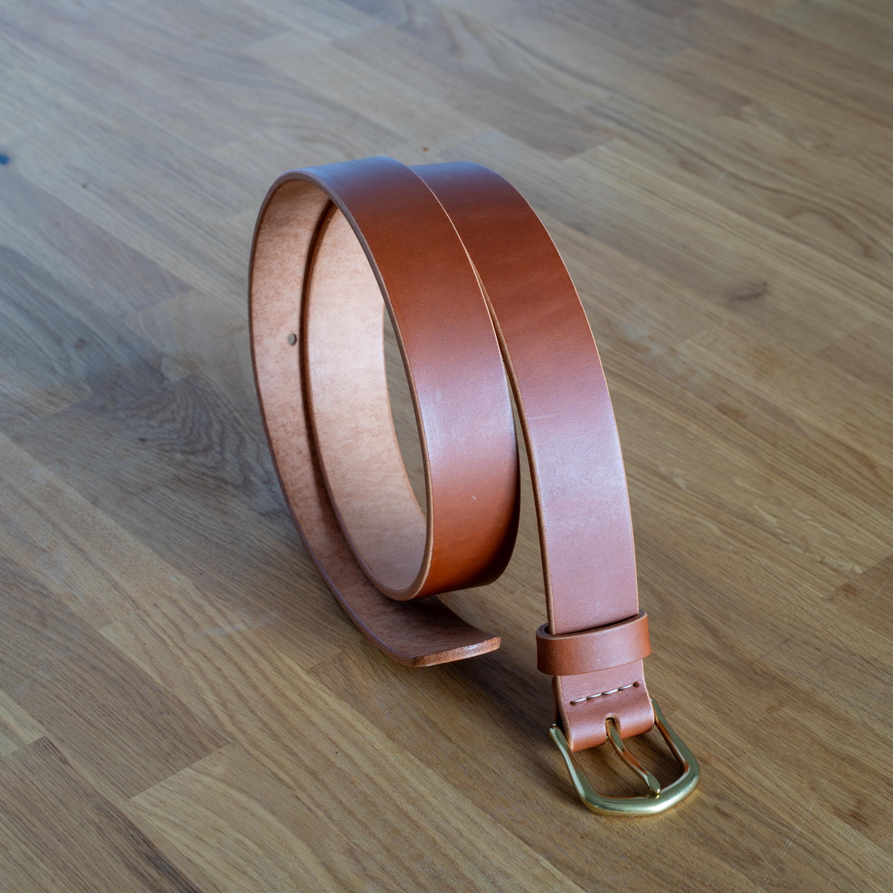 Custom-Made Leather Belt for women belt handmade women's leather belt | 3,2 cm jeans belt Vintage leather belt | Gift for her Luxury belt