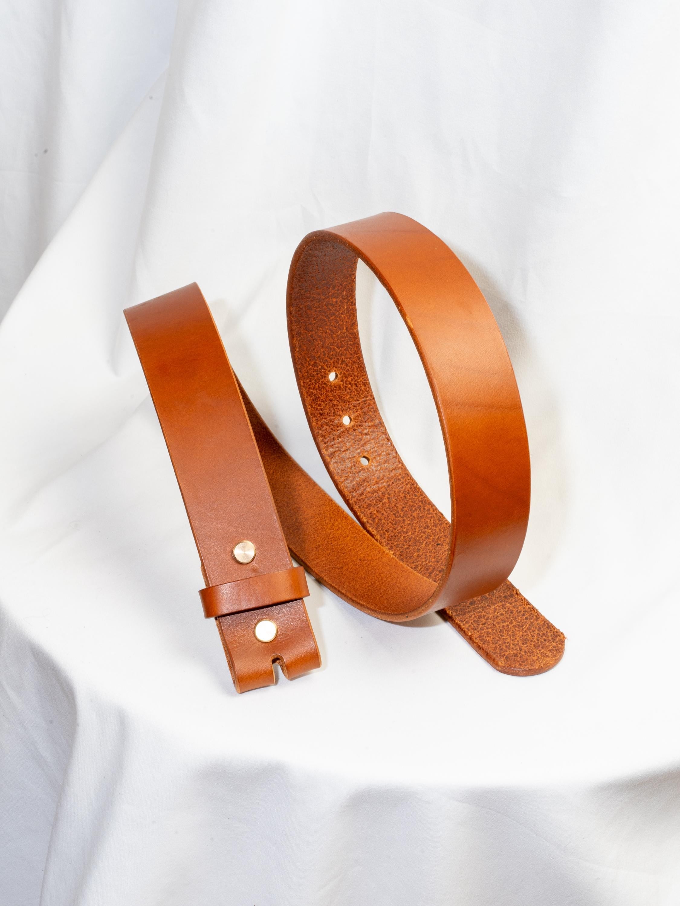 Belt Blank for Buckle | Vegetable Tanned Leather Belt Strap | Tuscan Leather | Unfinished Belt 2cm 2.5cm 3cm 3.2cm 3.5cm 3.8cm 4cm