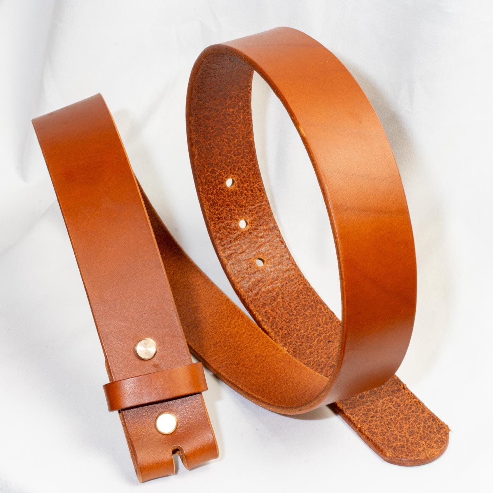 Belt Blank for Buckle | Vegetable Tanned Leather Belt Strap | Tuscan Leather | Unfinished Belt 2cm 2.5cm 3cm 3.2cm 3.5cm 3.8cm 4cm