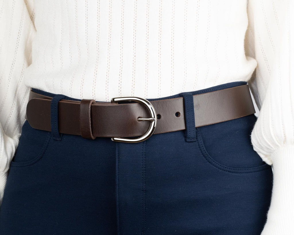 Custom-Made Leather Belt for women belt handmade women's leather belt | 3,8 cm jeans belt Vintage leather belt | Gift for her Luxury belt