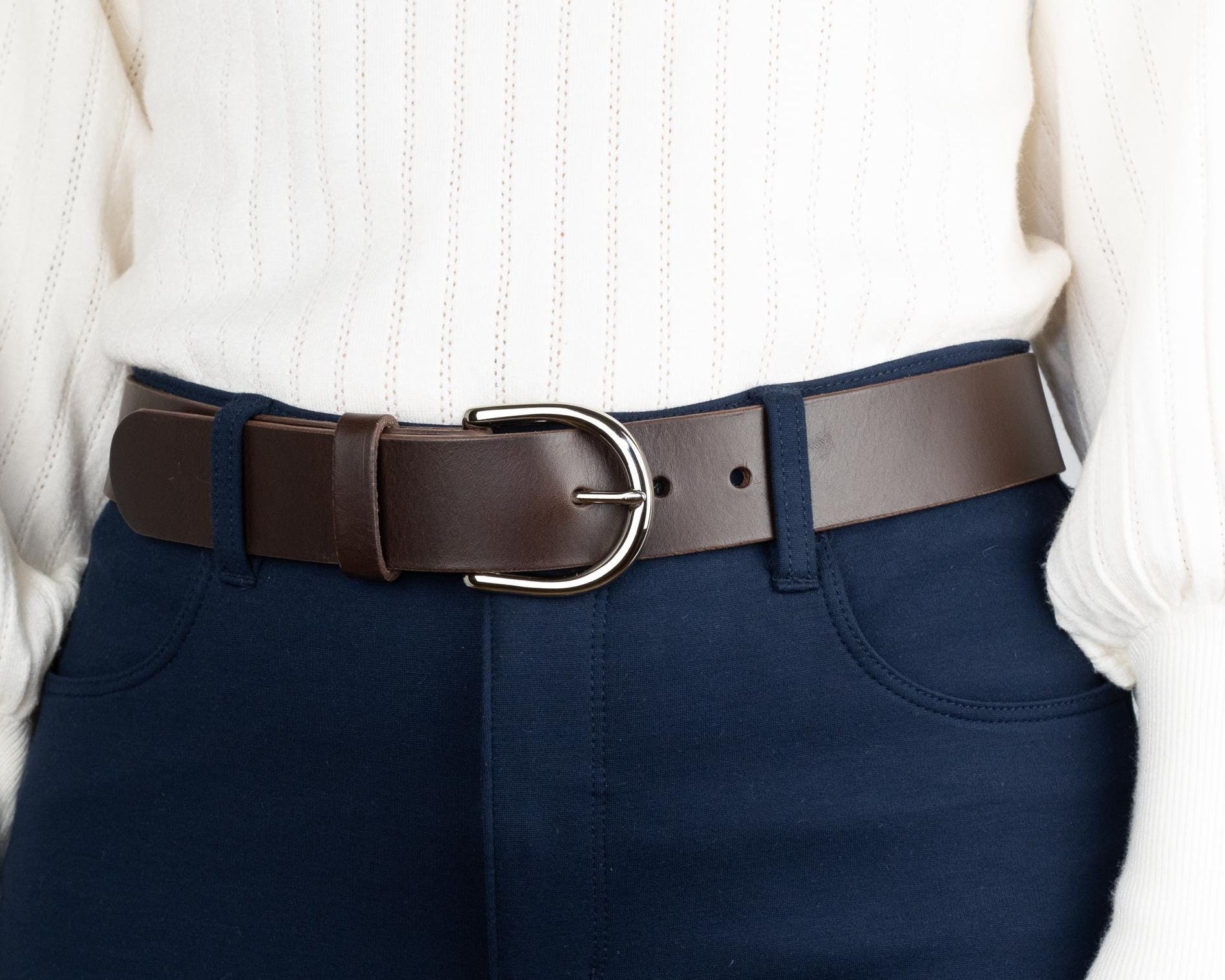 Custom-Made Leather Belt for women belt handmade women's leather belt | 3,8 cm jeans belt Vintage leather belt | Gift for her Luxury belt