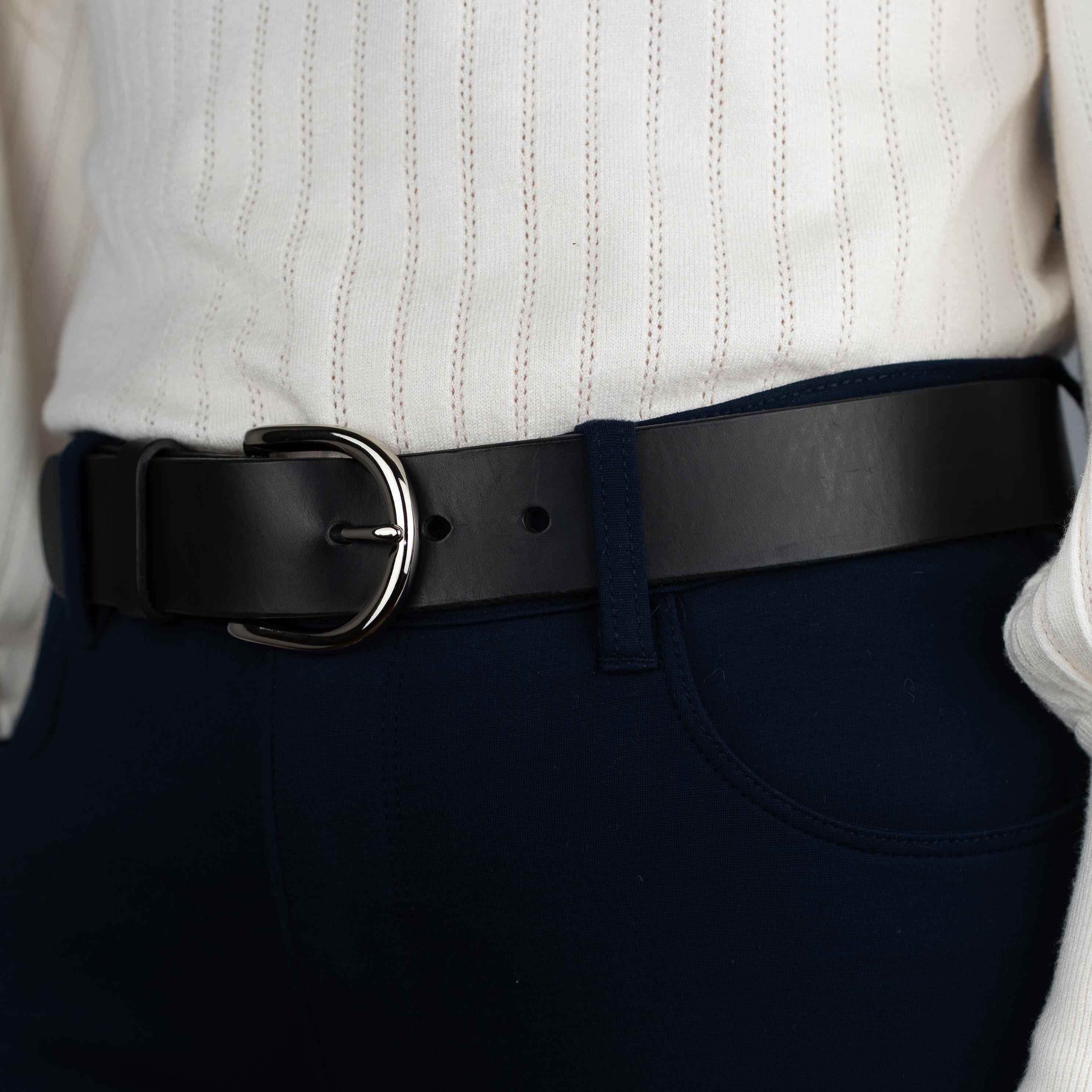 Custom-Made Leather Belt for women belt handmade women's leather belt | 3,8 cm jeans belt Vintage leather belt | Gift for her Luxury belt